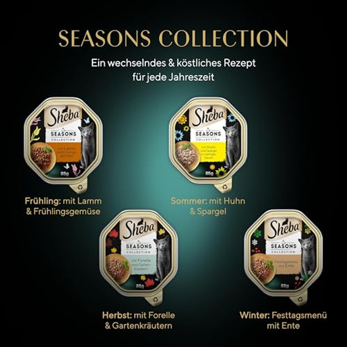 Sheba Seasons Collection natvoer kattenvoer 2 x 11 x 85 g - 3-pack