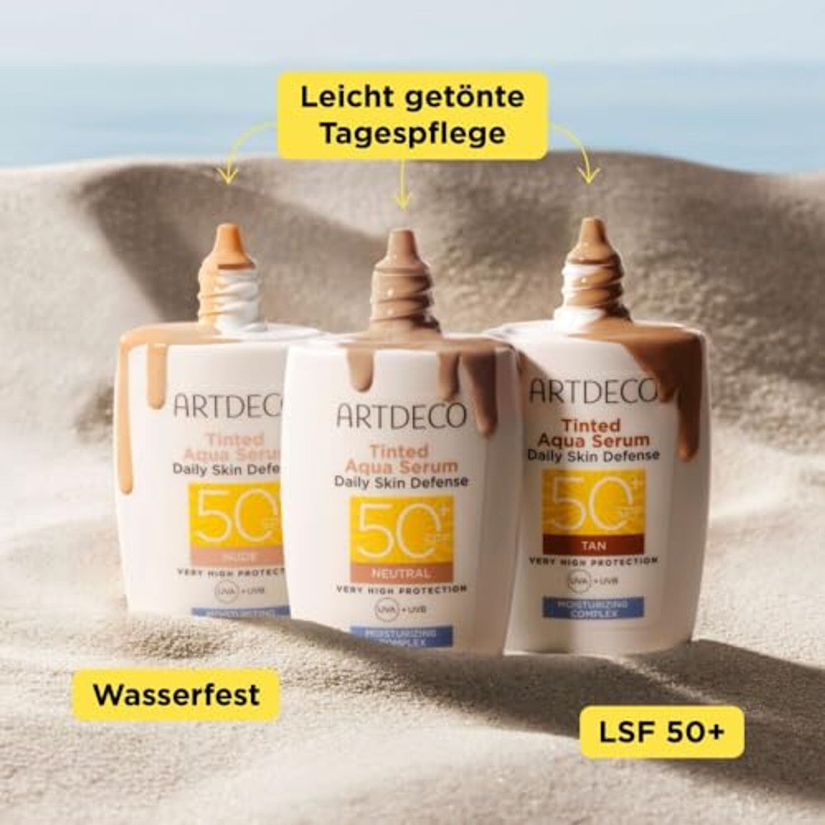Artdeco Tinted Aqua Serum Daily Skin Defense SPF50+ 1 x 40 ml - 3-pack