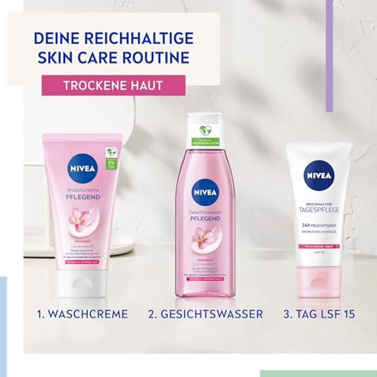 NIVEA MEN Rijke dagcrème 24 uur vocht SPF 15 3 x 50 ml - Voordeelverpakking