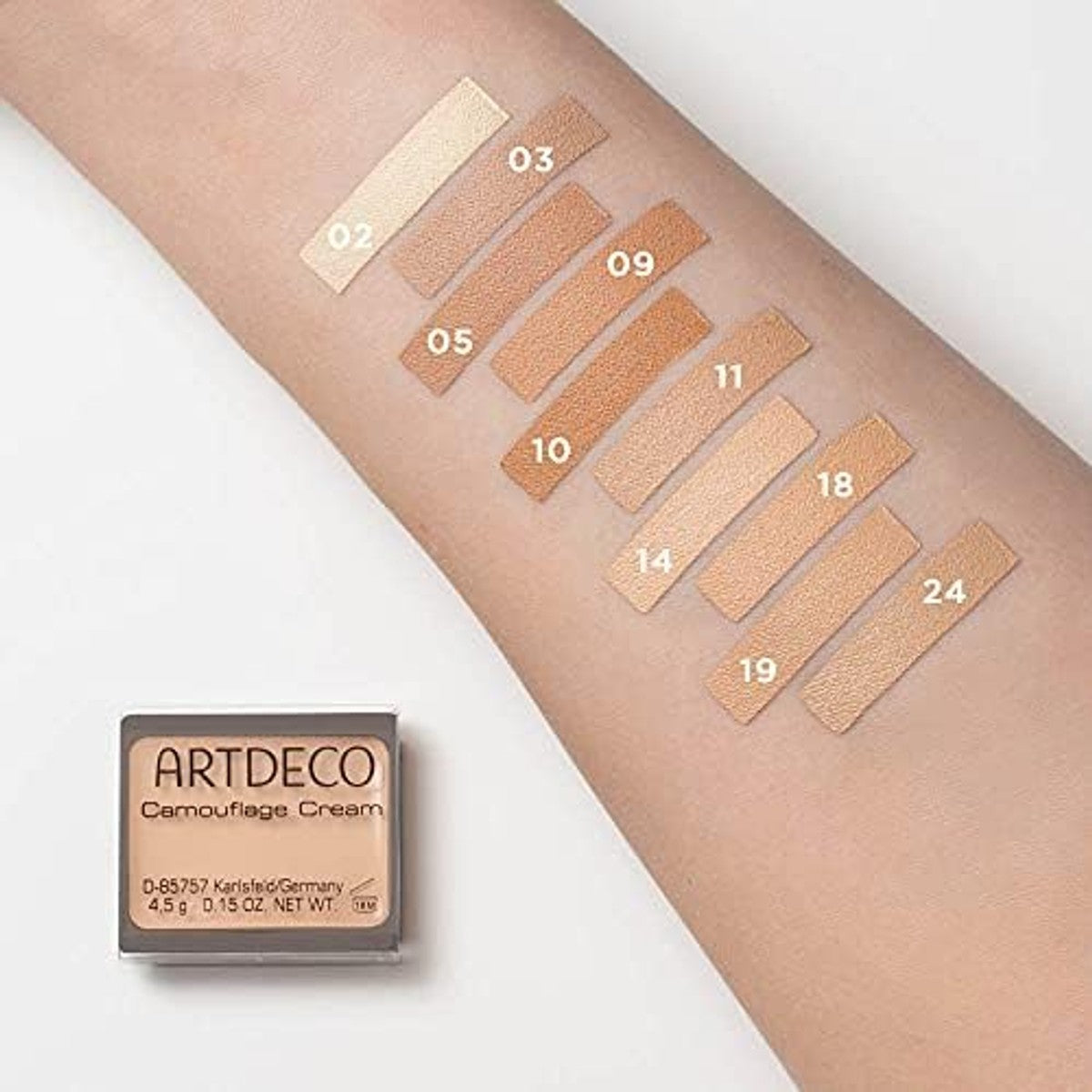 ARTDECO Camouflage Cream - Sterk dekkende camouflage make-up, afdekcrème - 1 x 4,5 g | Stark deckendes Camouflage Make-up, Abdeckcreme, 1 x 4, 5 g – Artdeco
