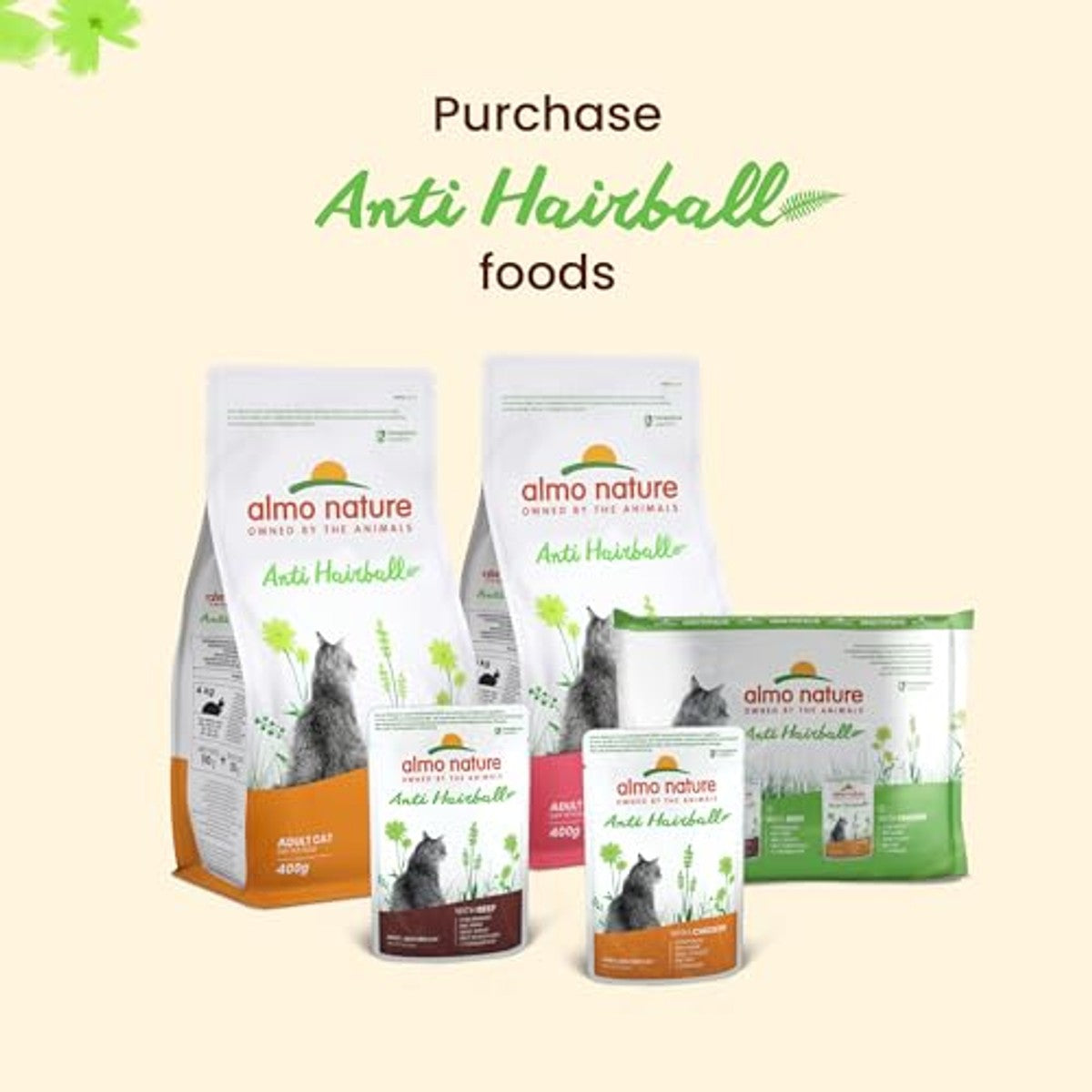 Almo Nature Anti Hairball Kattenvoer met Kip 30 x 70 g - 6-pack