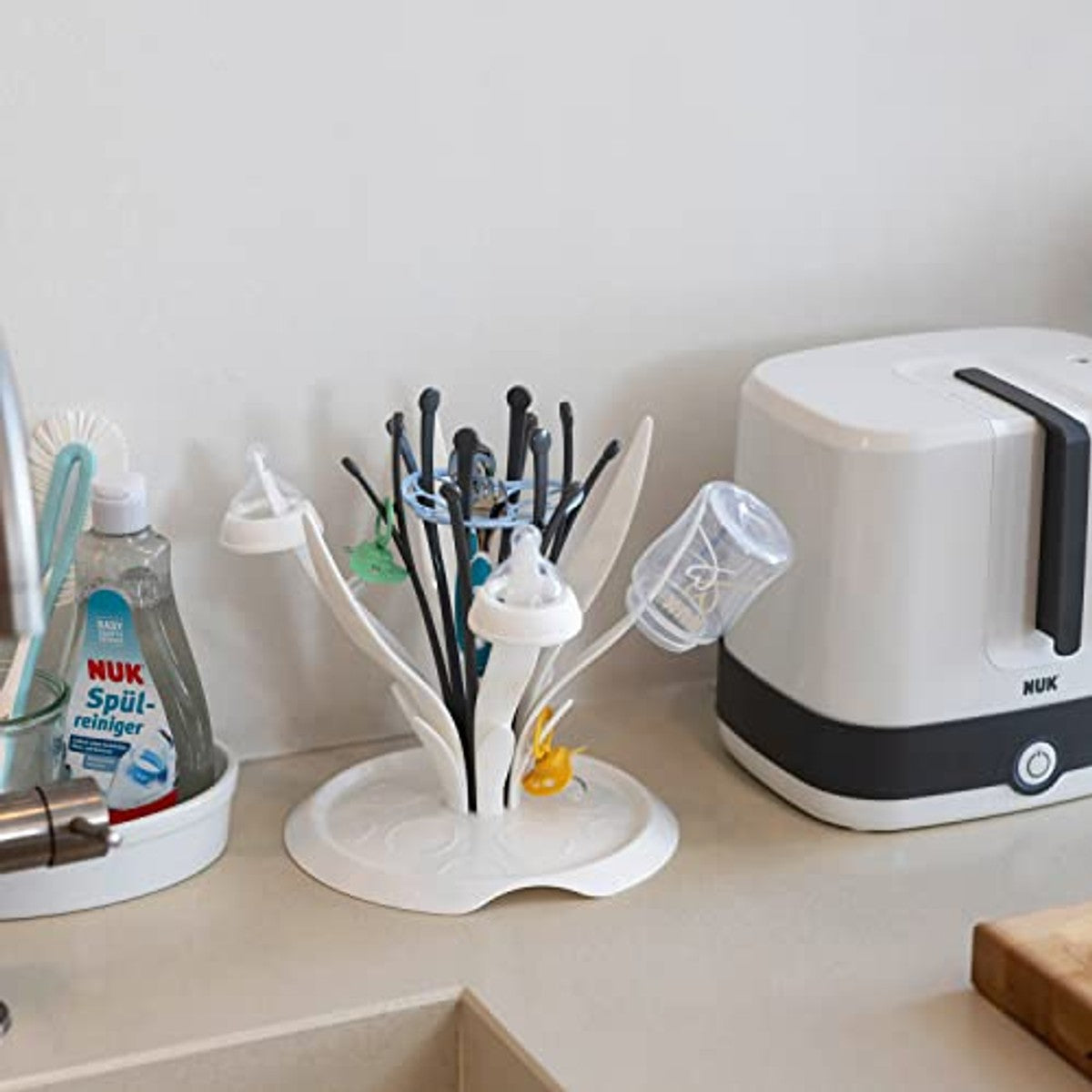 NUK Multi Dry-afdruiprek voor maximaal 6 flessen – NUK