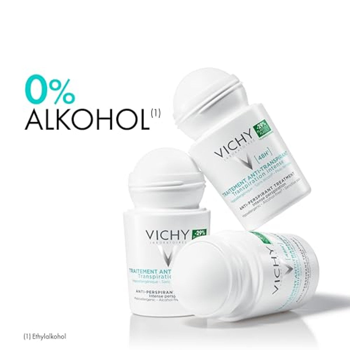 Vichy Anti-Transpirant 48 uur Roll-On voor Dames en Heren 50 ml