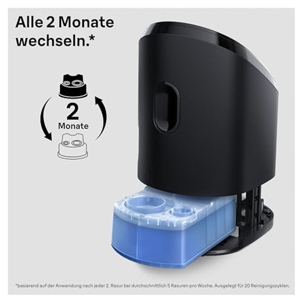 Braun 3-in-1 ShaverCare reinigingspatronen, scheerkopreiniger, verpakking – Braun