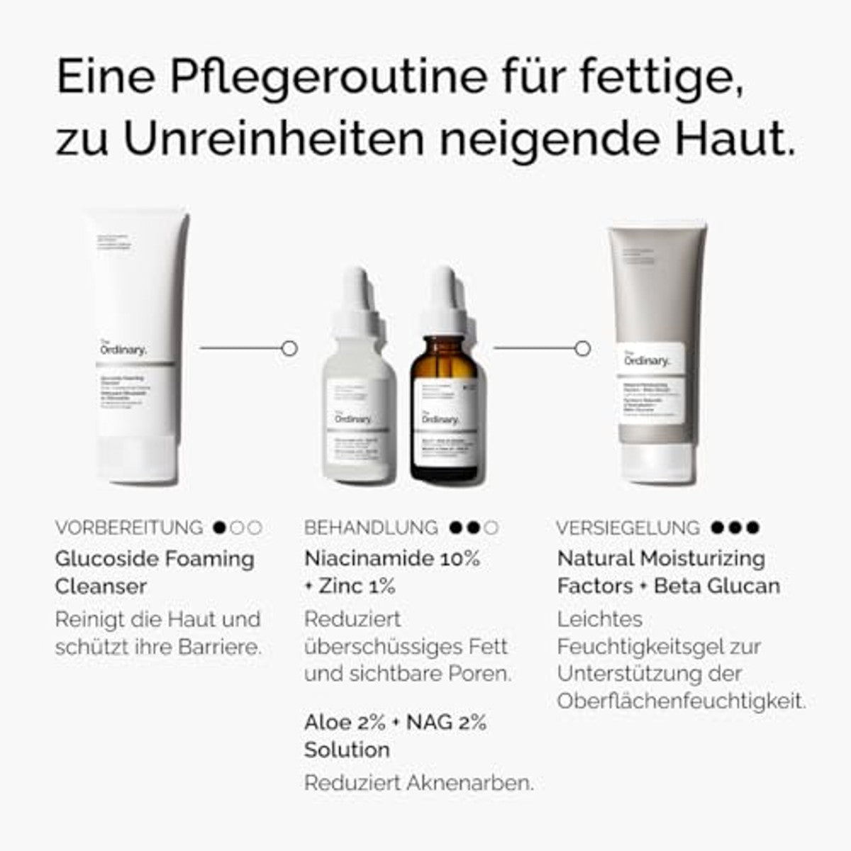 The Ordinary Aloë 2% + NAG 2% oplossing, kalmeert de huid en werkt gericht tegen acne littekens, 30 ml