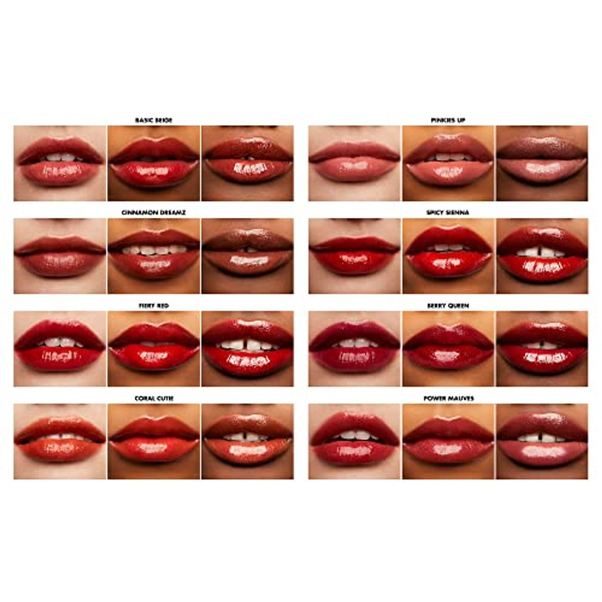 e.l.f. Glossy Lip Stain Power Mauves - 3 stuks