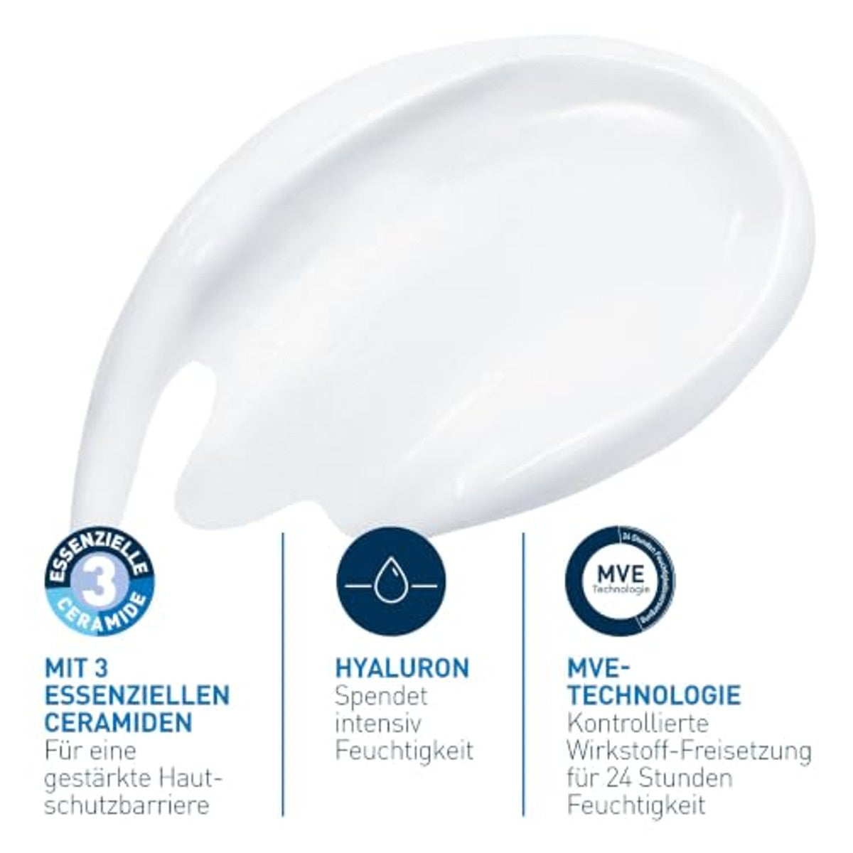 CeraVe Vochtinbrengende Crème voor Droge Huid, Lichaam en Gezicht 454 g - 3-pack