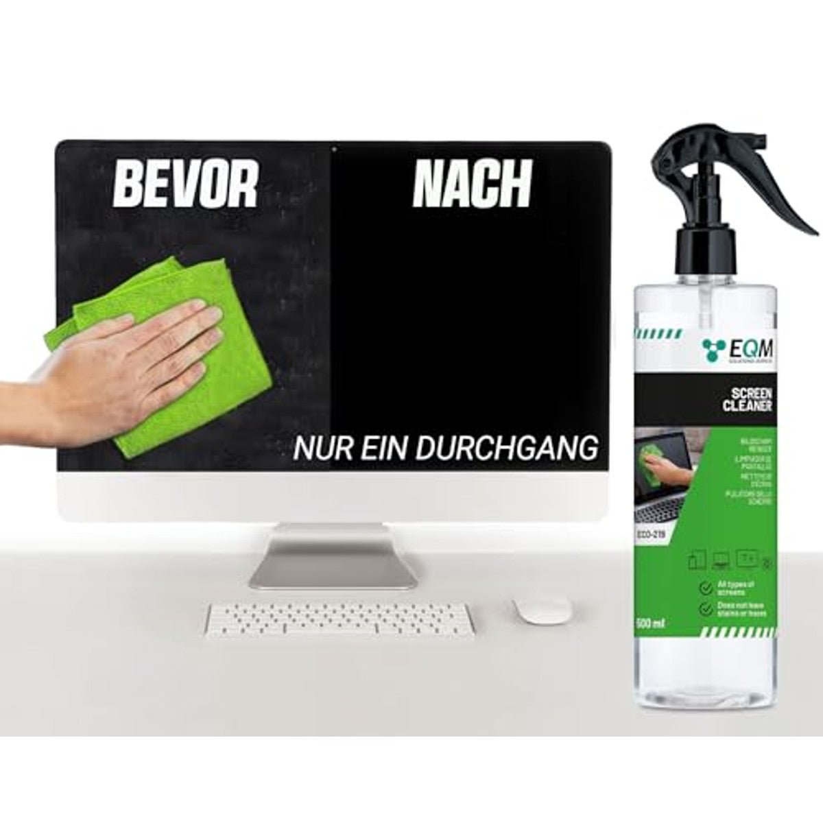 Chemical Ecosolutions EQM ECO-219 beeldschermreiniger 6 x 500 ml - Voordeelverpakking