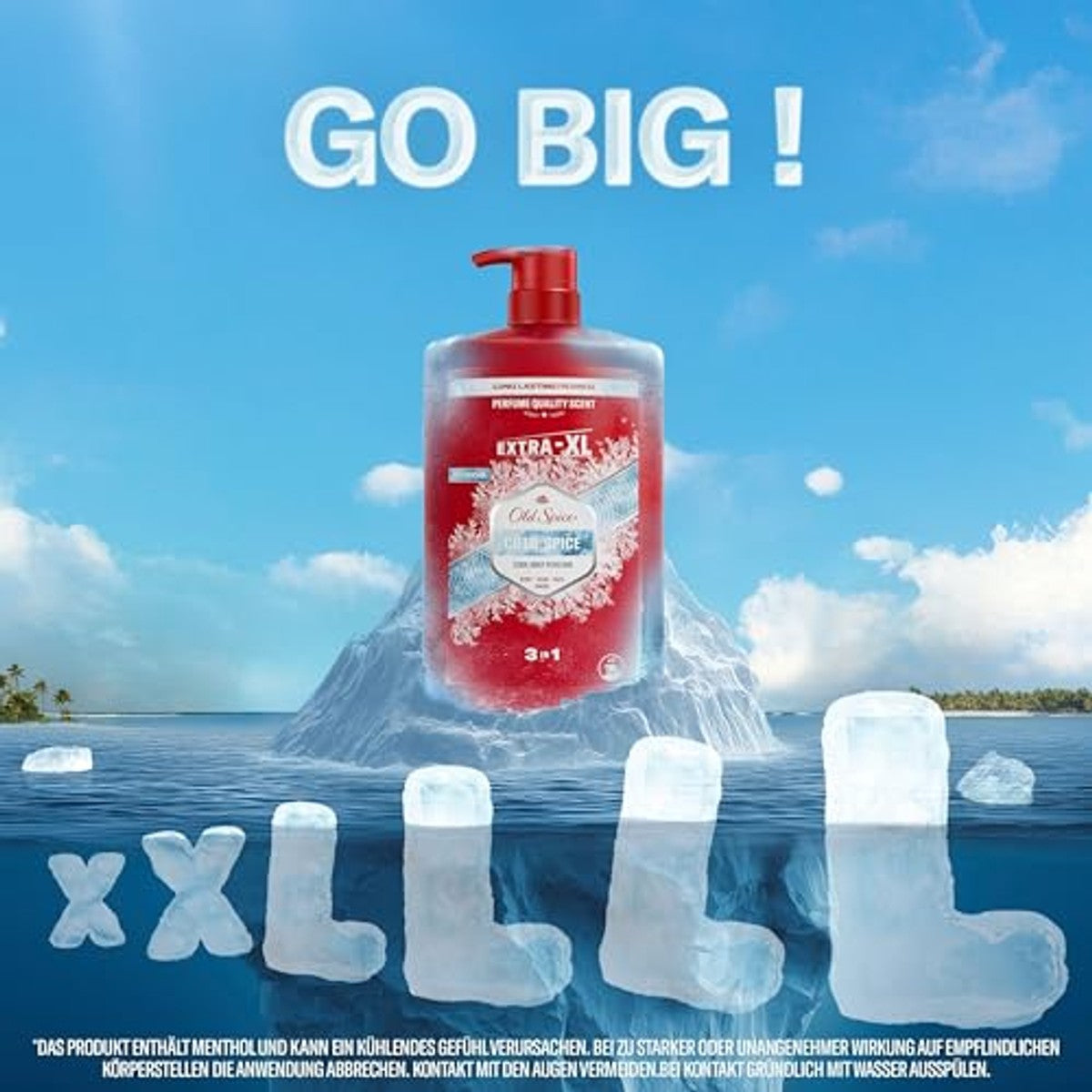 Old Spice Cold Spice douchegel & shampoo voor heren 3 x 1000 ml - Voordeelverpakking