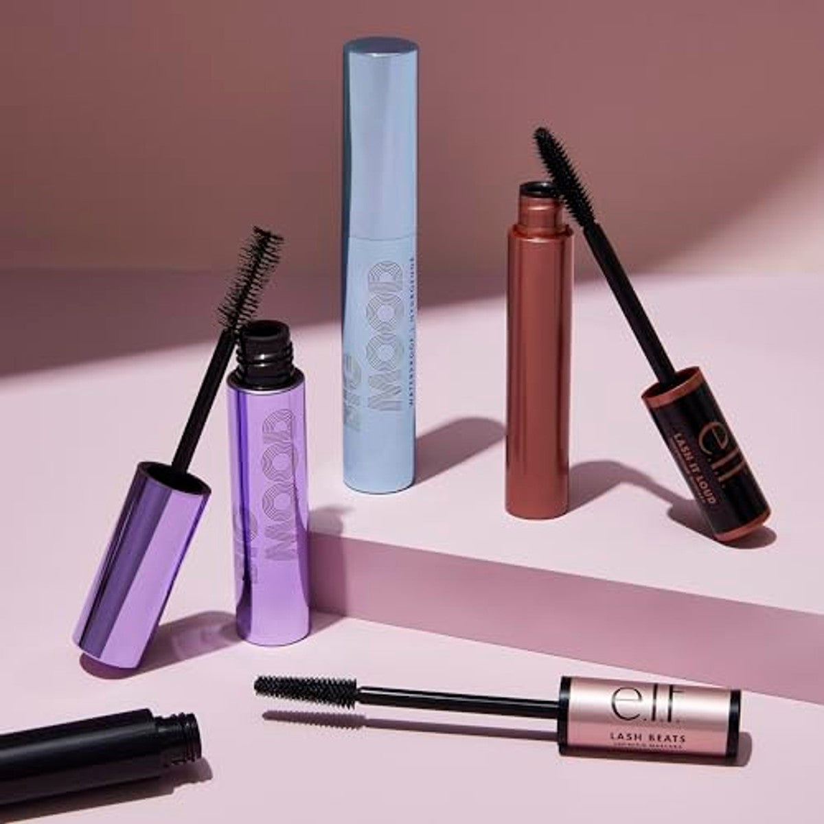 e.l.f. Big Mood Waterdichte Mascara Zwart 10 ml - 3 stuks