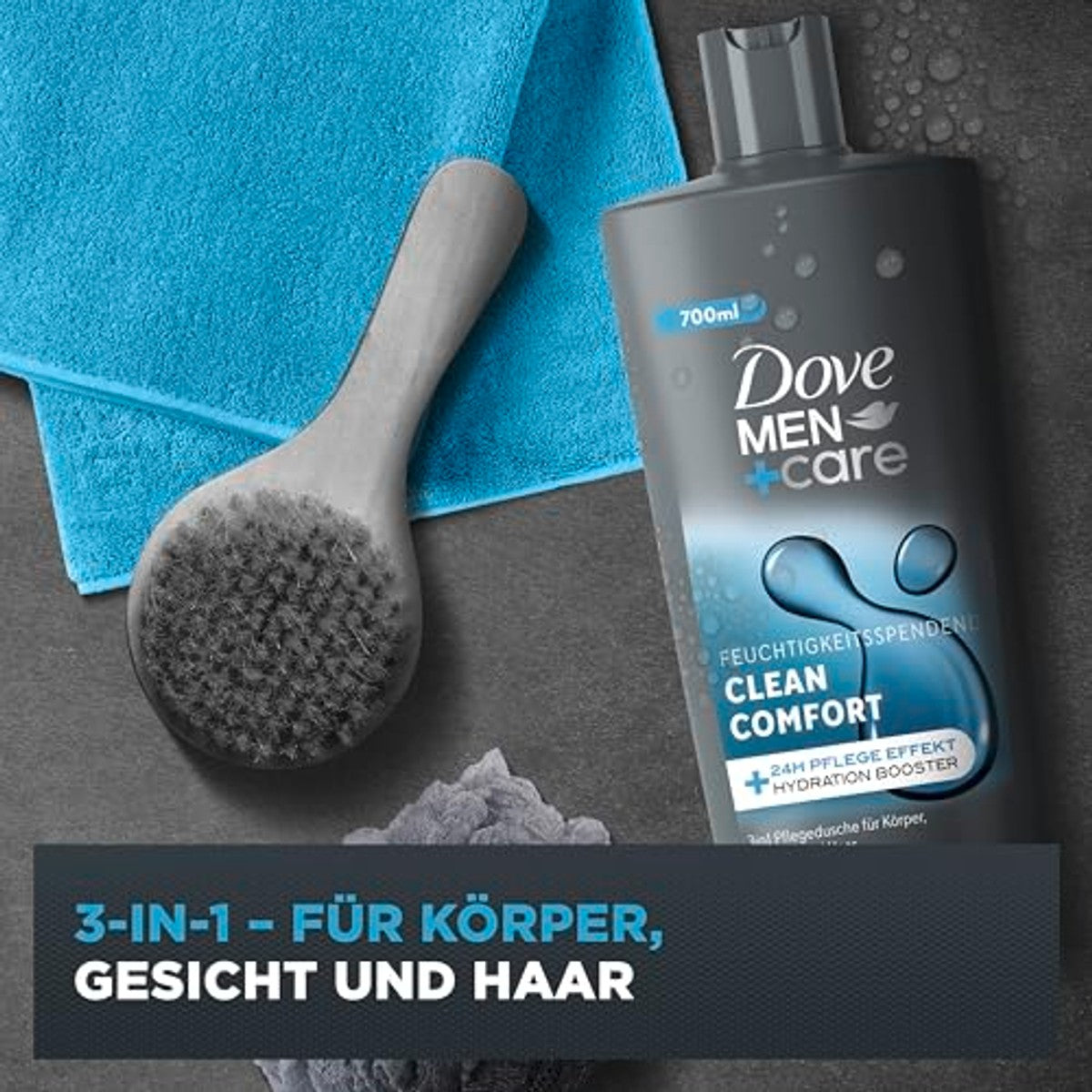 Dove Men+Care Clean Comfort 3-in-1 Douchegel 3 x 700 ml - Voordeelverpakking