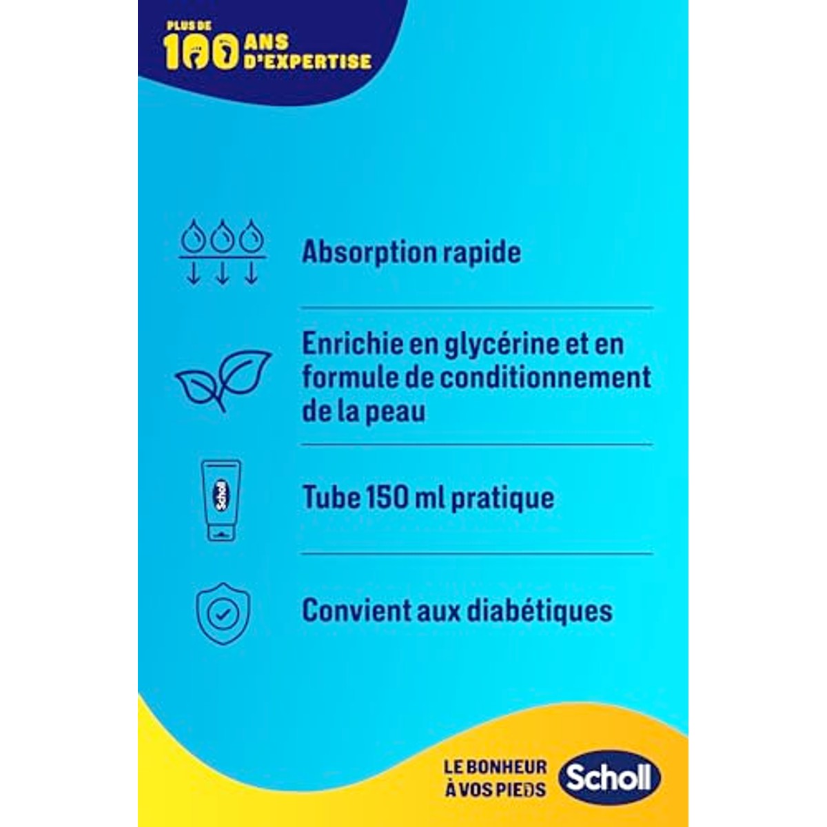 Dr. Scholl's Vochtinbrengende crème voor grote voeten 3 x 170 g - Voordeelverpakking