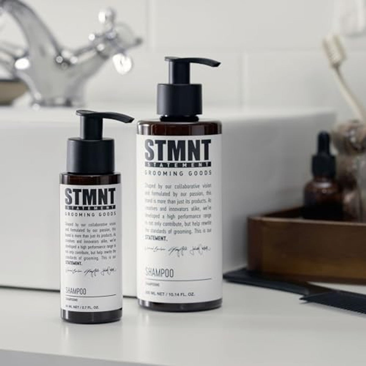 STMNT Shampoo met Actieve Kool en Menthol - 3-pack