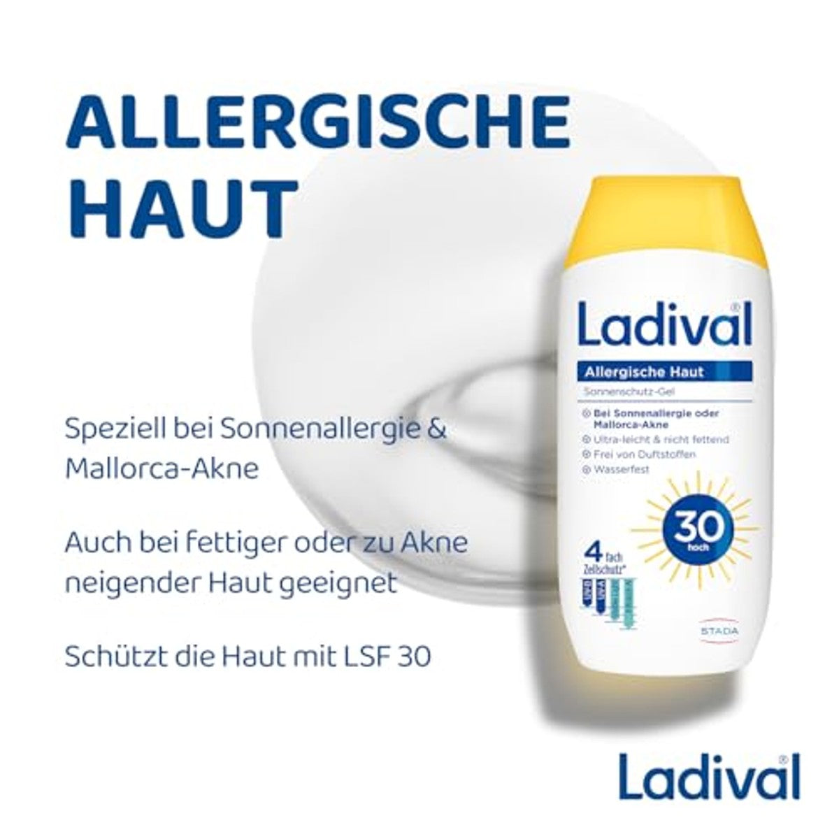 Ladival Zonnebrandgel voor allergische huid SPF 30 200 ml – Ladival