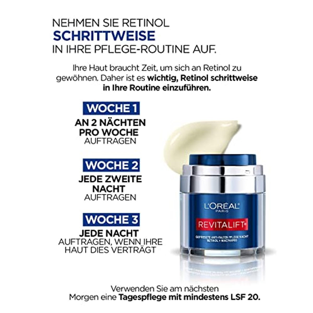 L'Oréal Paris RevitaLift Laser X3 Nachtverzorging 6 x 50 ml - Voordeelverpakking
