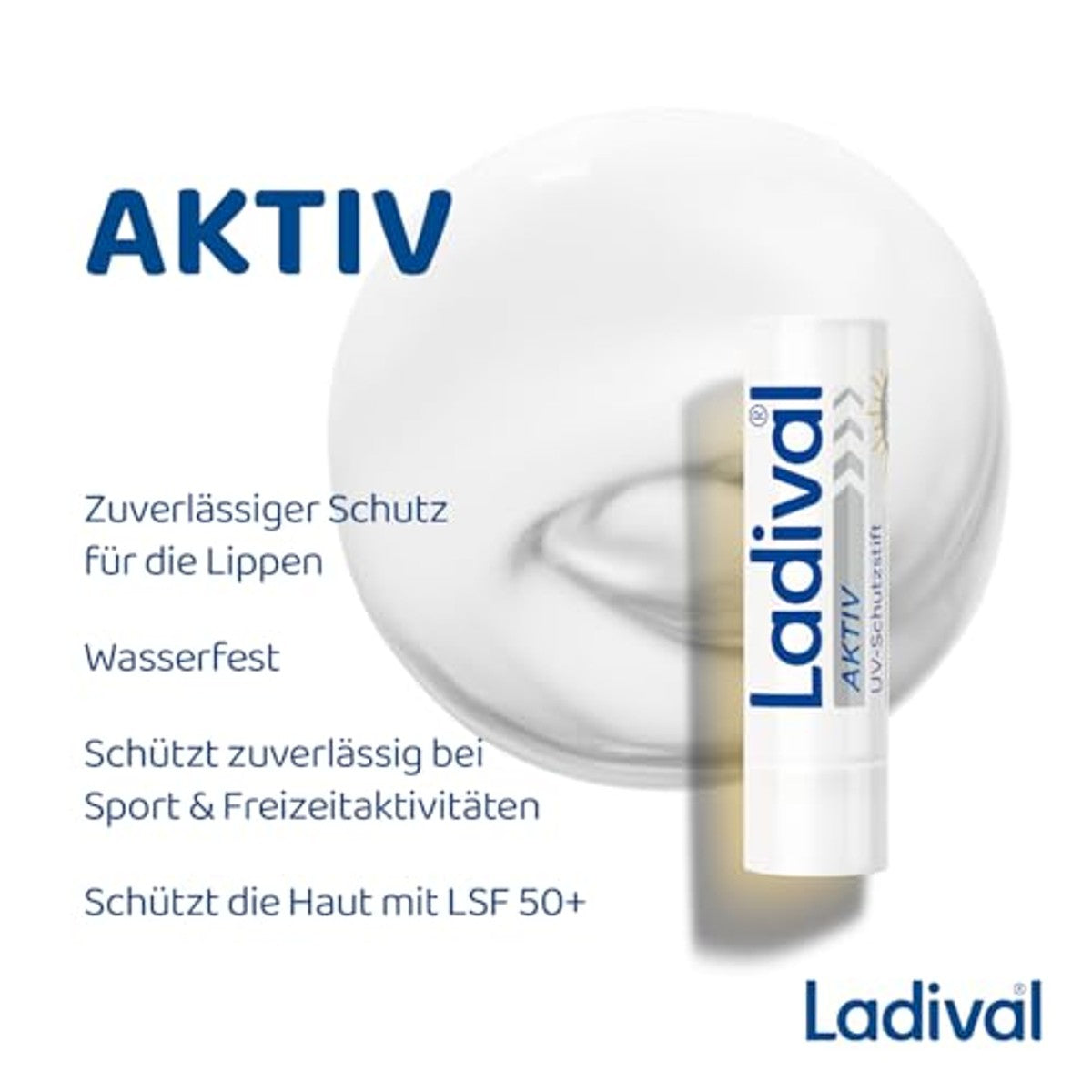 Ladival Aktiv UV-beschermingsstift lippen SPF 50+ 4,8 g – Ladival