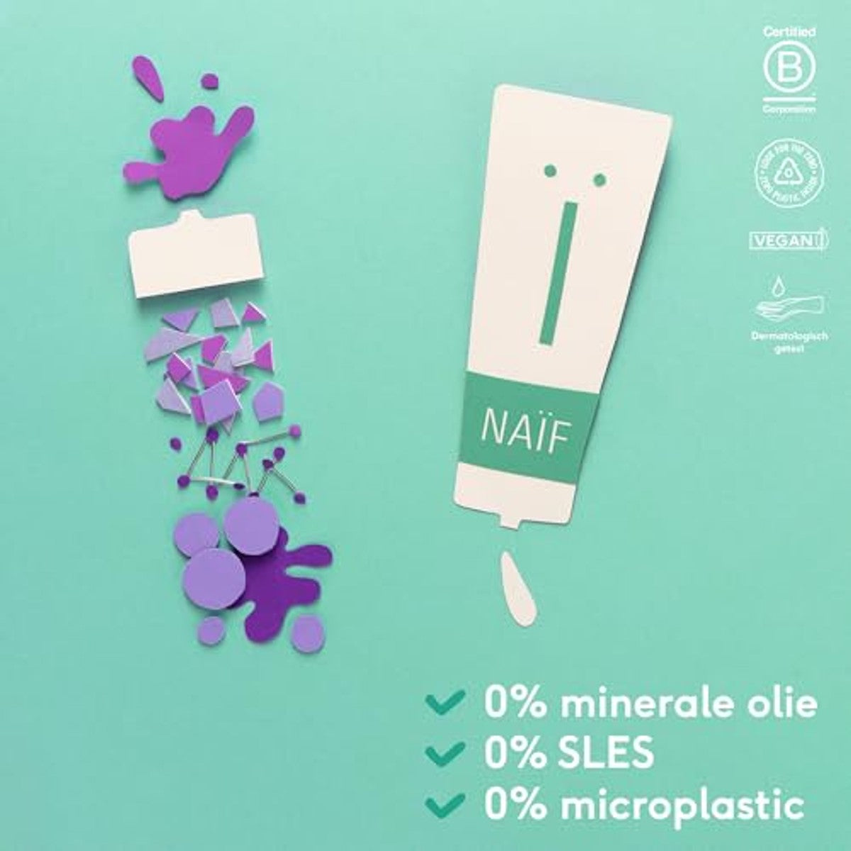 Naïf Minerale Zonnecrème Baby & Kind SPF 50 3 x 100 ml - Voordeelverpakking
