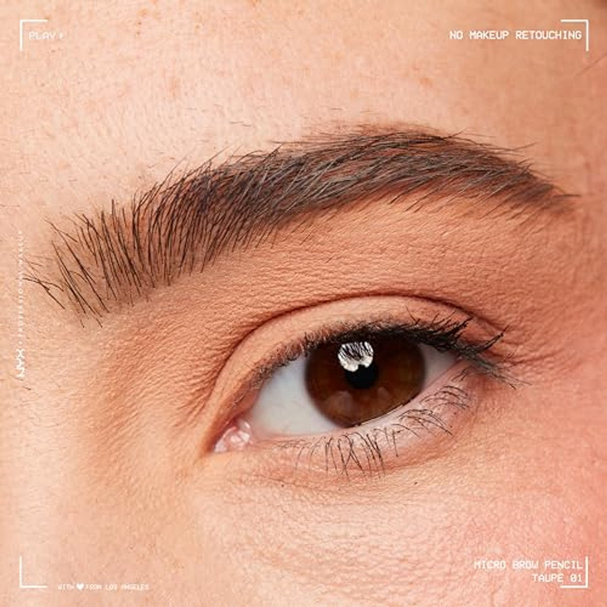 NYX Professional Makeup Wenkbrauwstift, Micro Brow Pencil, aan beide zijden met uitdraaibaar wenkbrauwpotlood en borstels, waterbestendig, Eyebrow Pencil, veganistische formule, kleur: 01 taupe – NYX PROFESSIONAL MAKEUP