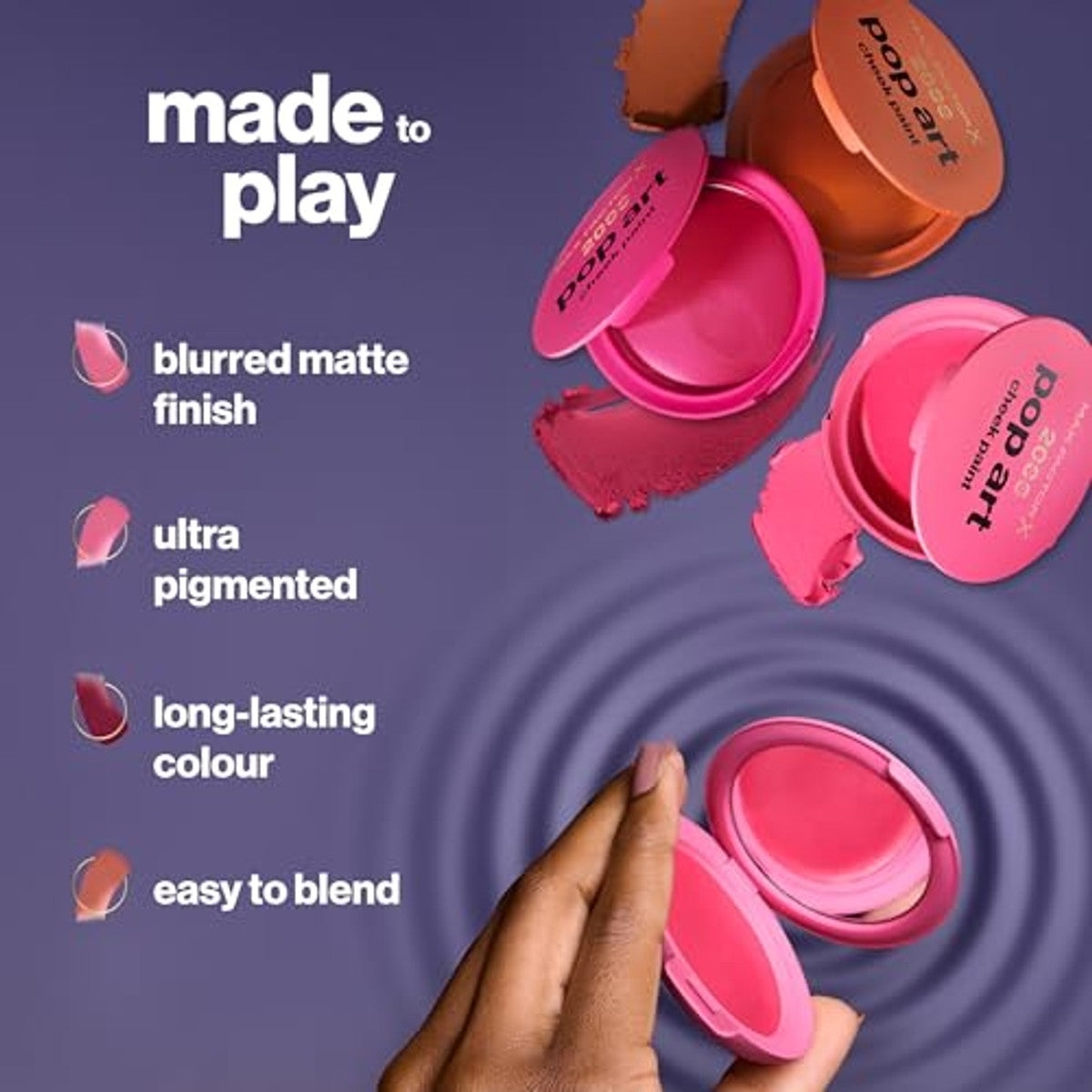 Max Factor 2000 Calorie Pop Art Cheek Paint Blush - 3 stuks