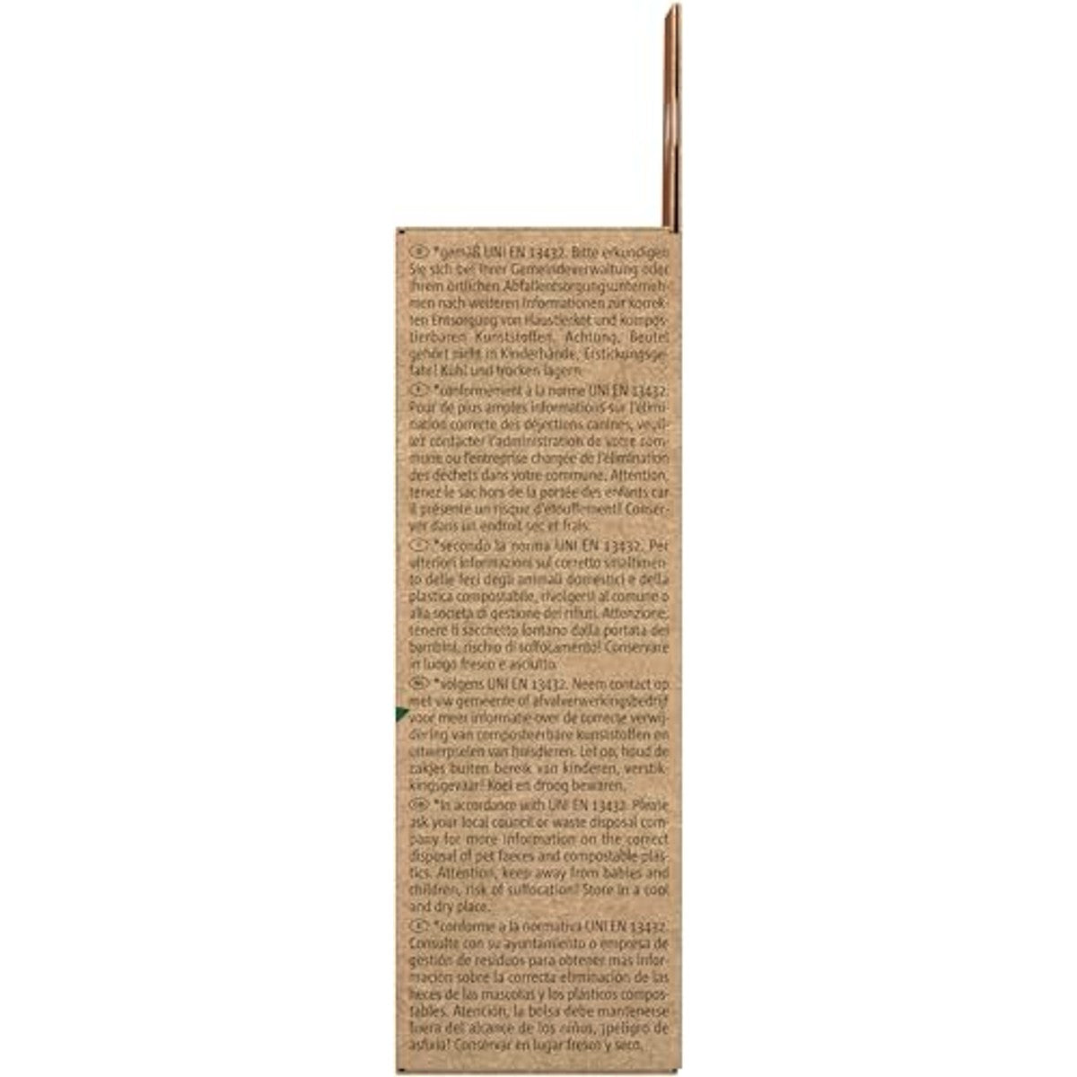 Vitakraft Poop Bags, hondenpoepzakken, biologisch afbreekbaar, scheurvast, 1 verpakking (3 x 15 zakken) – Vitakraft