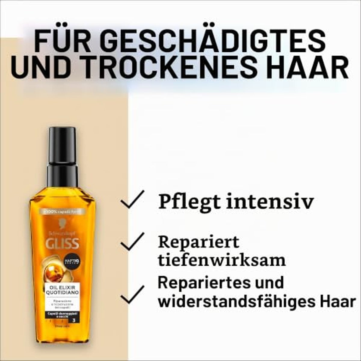 Schwarzkopf Gliss Oil Elixir Dagelijks 75 ml – Gliss