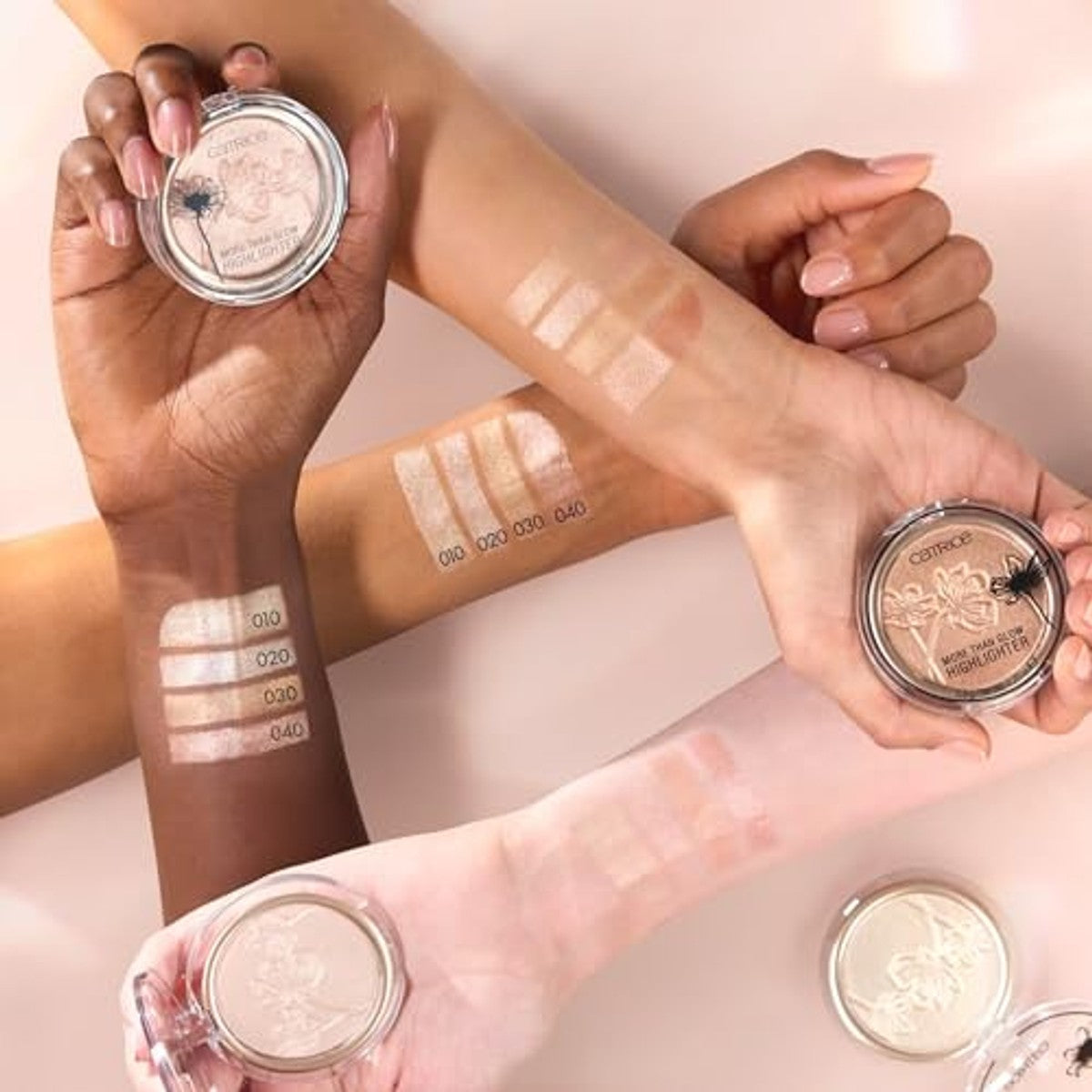 Catrice Cosmetics More Than Glow Highlighter 040 roze 5,9 g - 3-pack