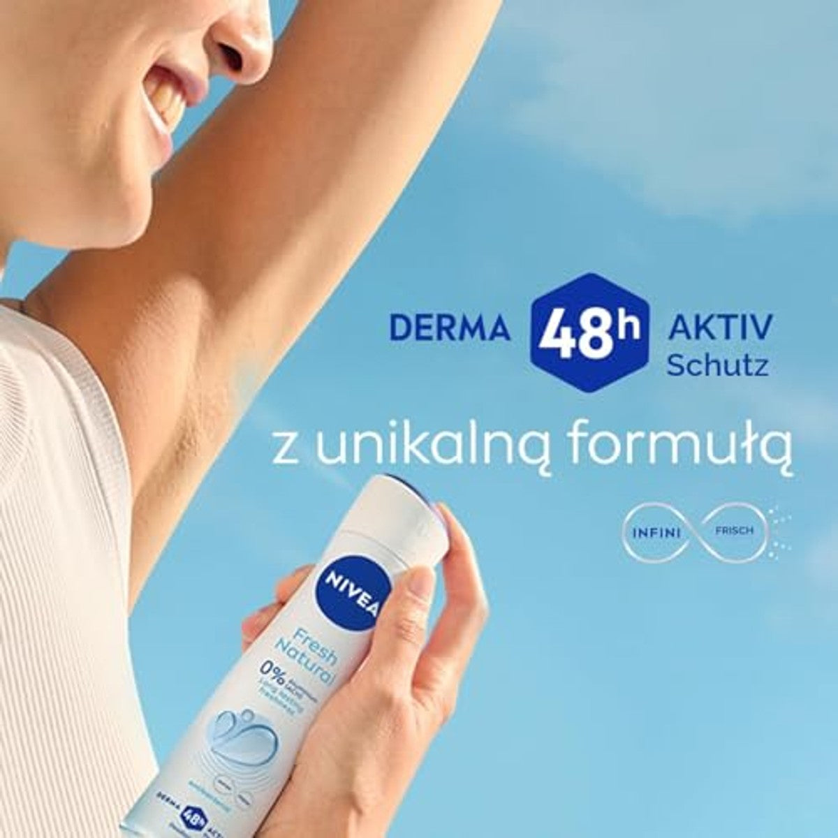 NIVEA Deodorant Fresh Natural Spray 3 x 150 ml - Voordeelverpakking