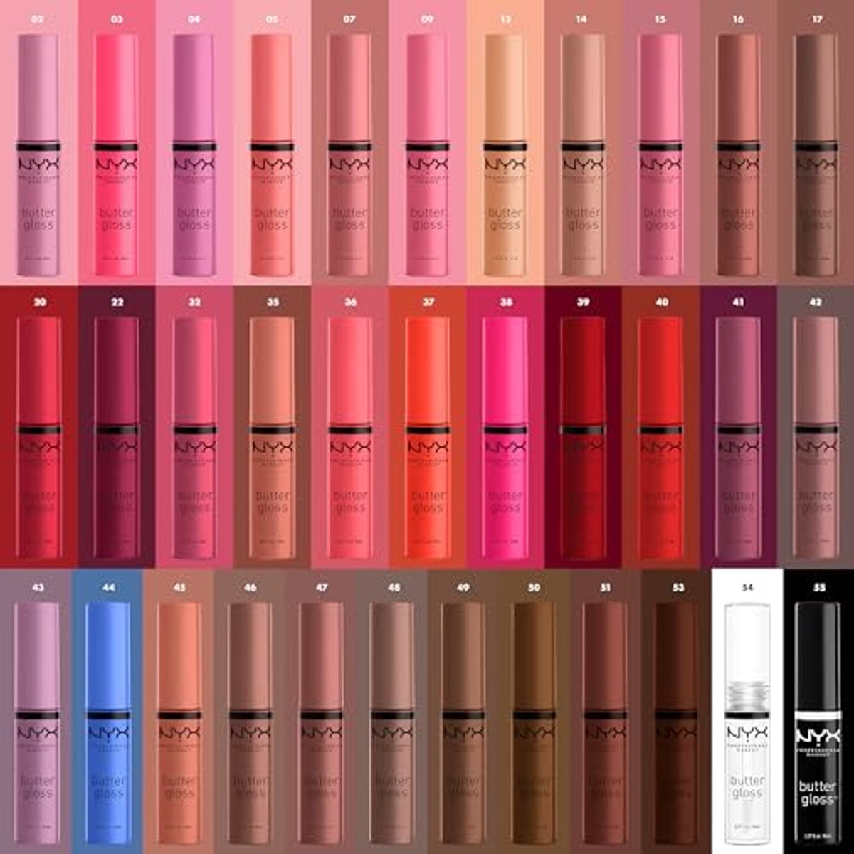 NYX PROFESSIONAL MAKEUP Boter Gloss 17 Ginger Snap 3 stuks