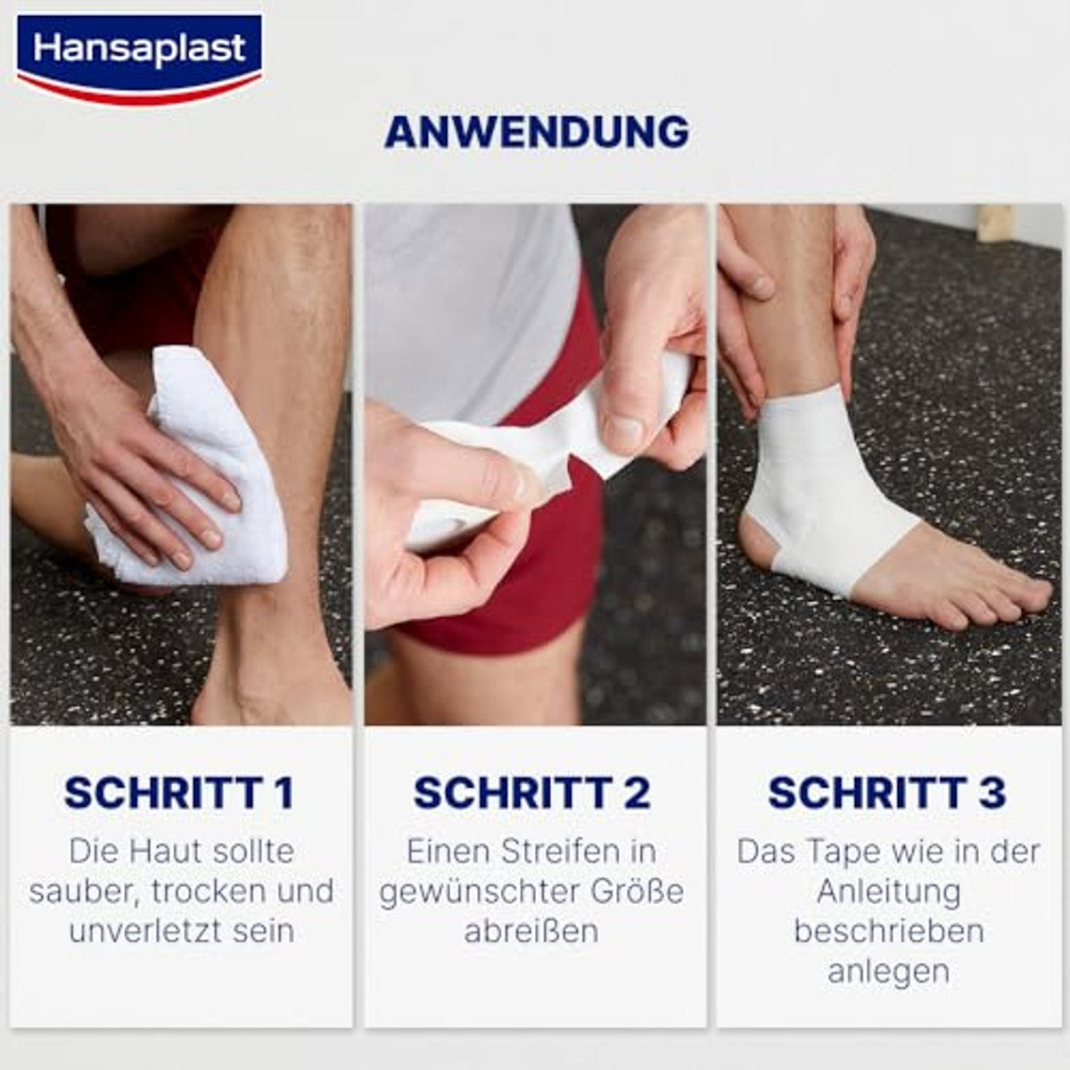 Hansaplast Robuuste sporttape 2,5 cm x 10 m - 3-pack