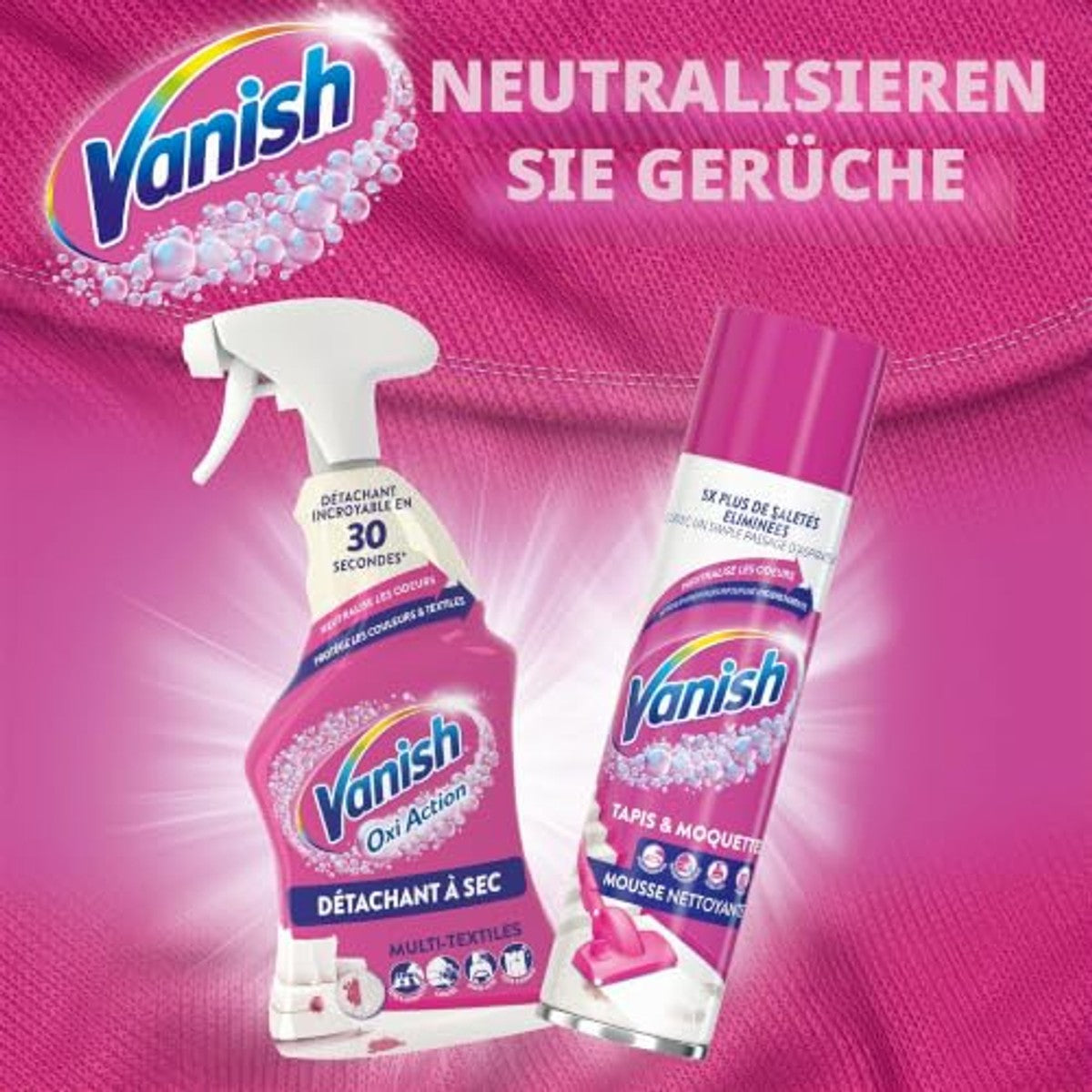 Vanish Pistool voor droogvlekkenverwijderaar 6 x 500 ml - Voordeelverpakking