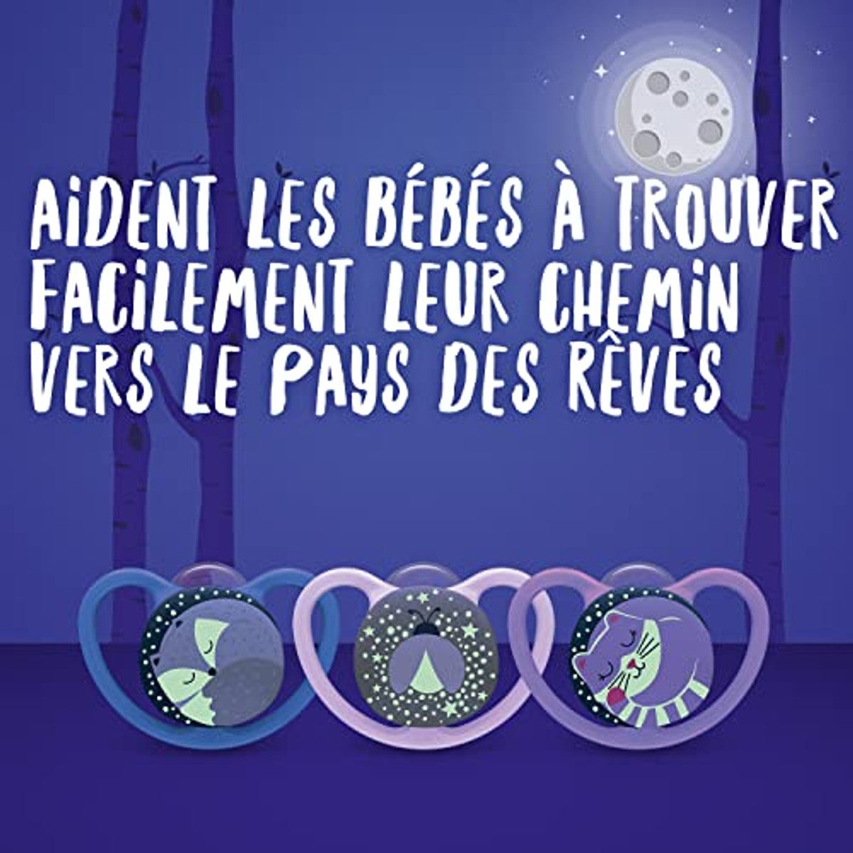 NUK Space Night Babyschnuller 0-6 maanden Schaap 2 stuks – NUK