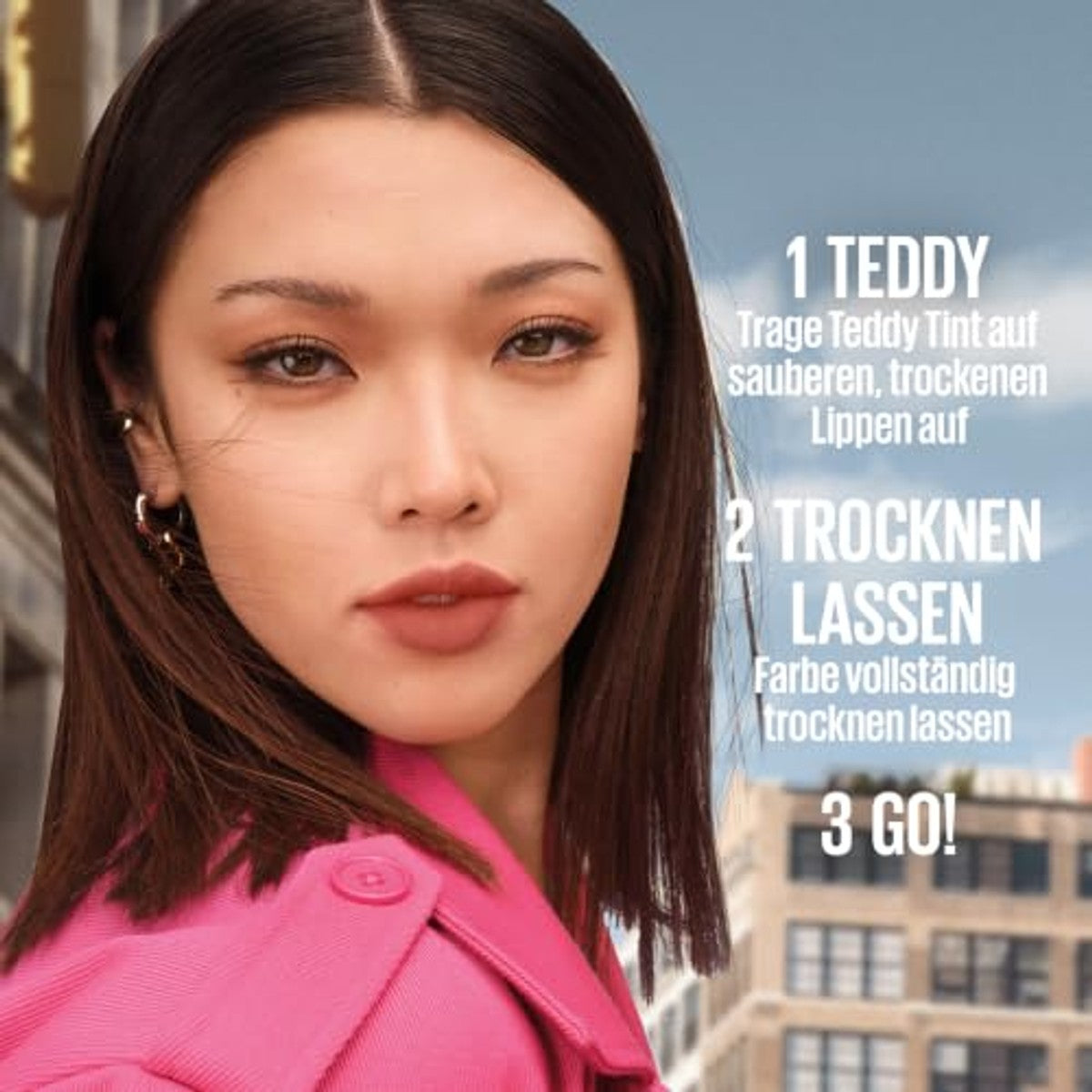 Maybelline New York Superstay Teddy (Tint) Lippenstift, voor zachte, matte lippen, extra langdurige kleur, zachte afwerking, comfortabel zonder afgeven, kleur: 15 Skinnydip, Superstay – MAYBELLINE