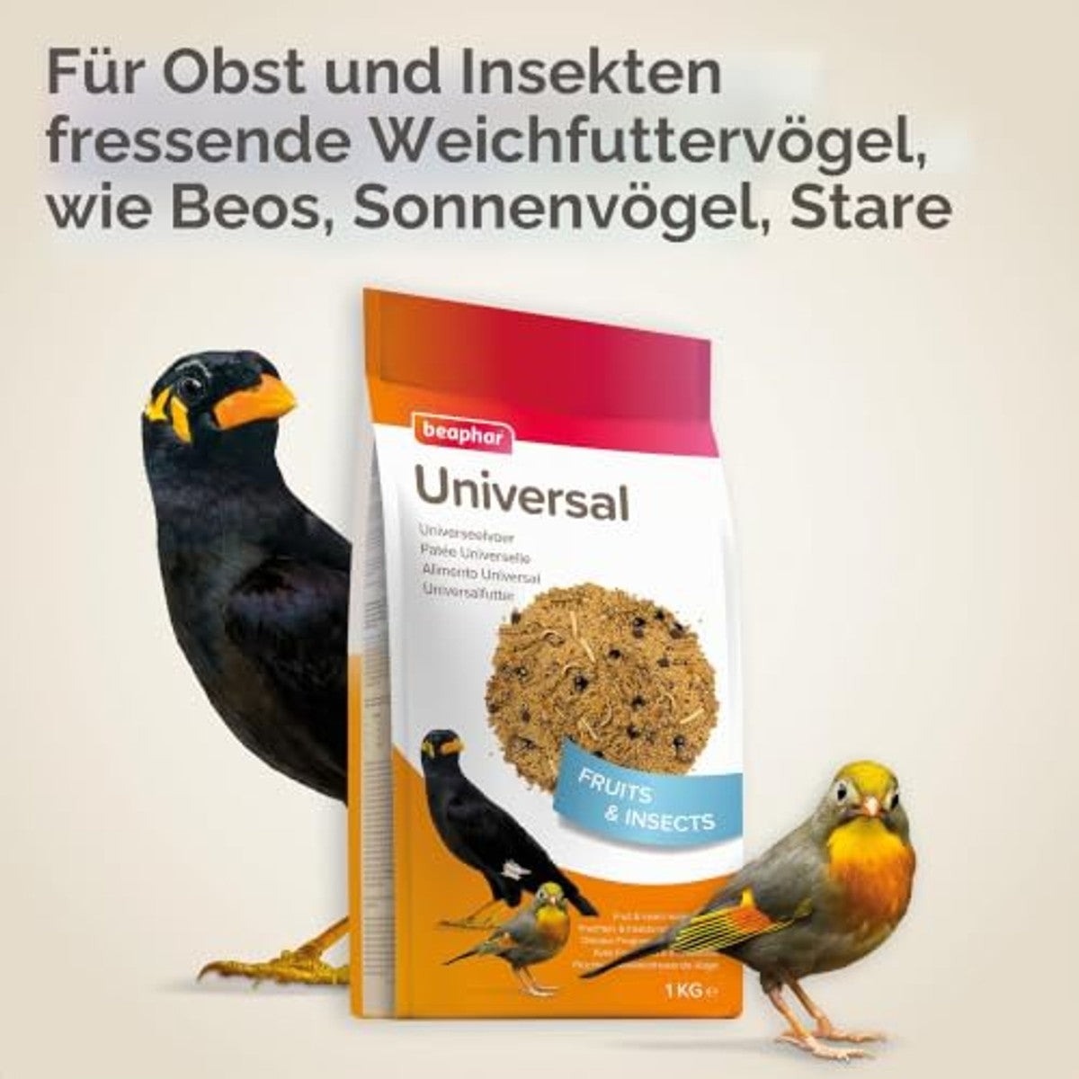 Beaphar Universele Voeding voor Vogels 1 kg - 6-pack