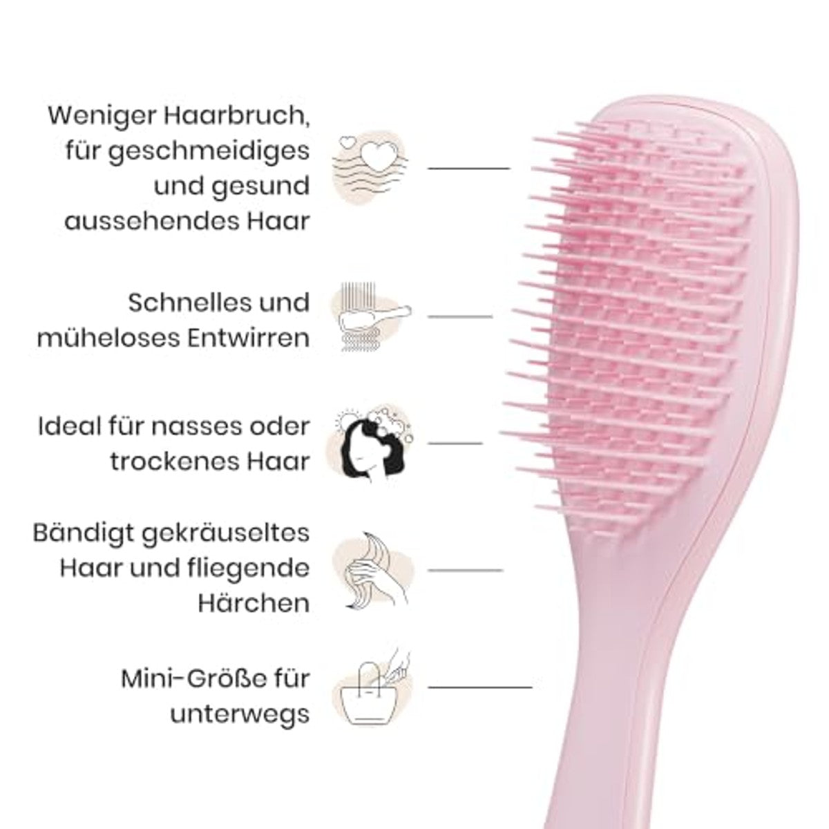 Tangle Teezer Ultimate Detangler Klein Millennial Roze - 6-pack