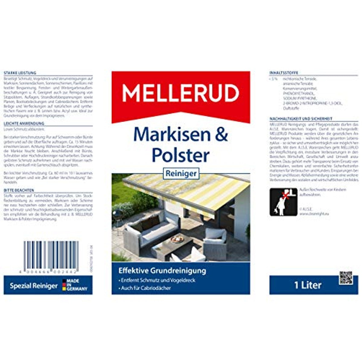 Mellerud reiniger voor zonweringen 3 x 1 liter - Voordeelverpakking