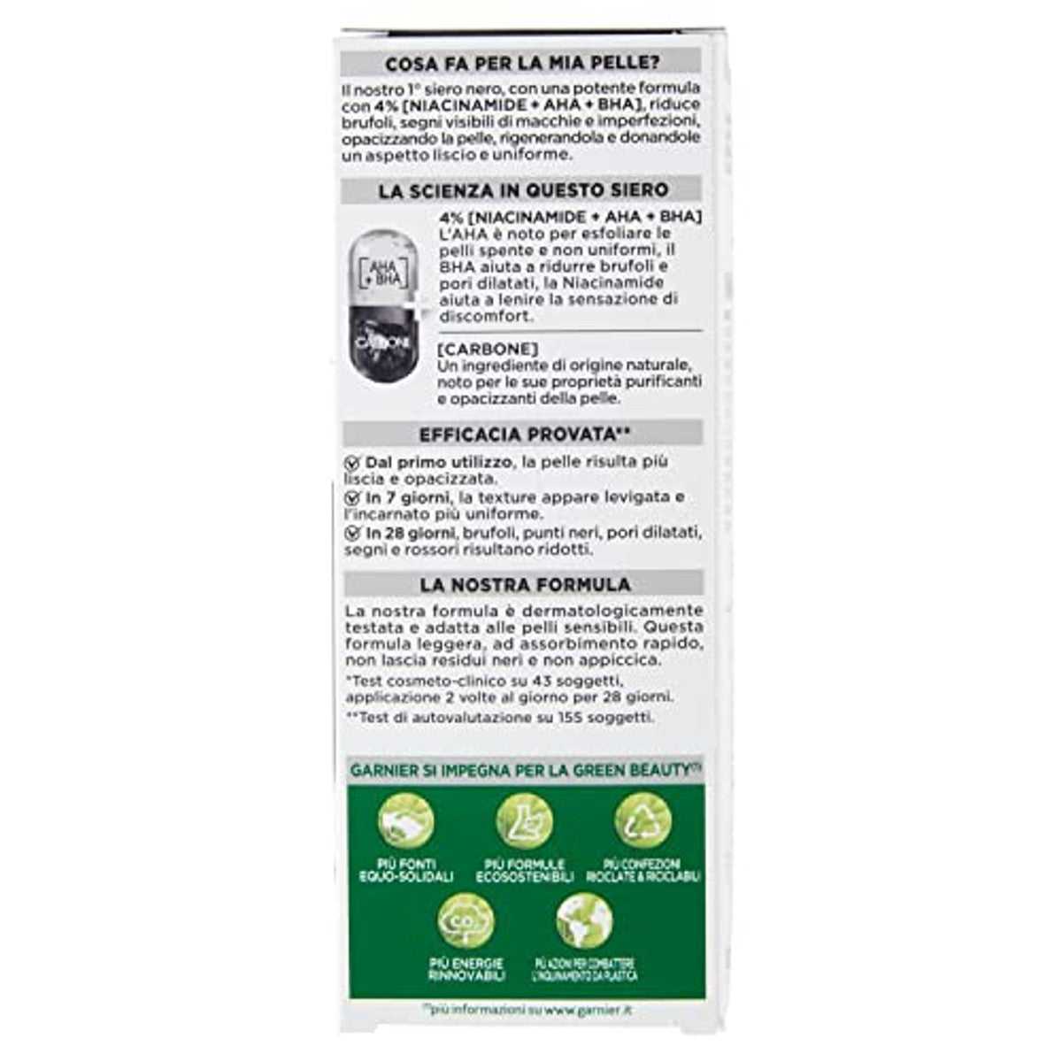 Garnier PureActive Serum tegen onzuiverheden, HA + BHA 6 x 30 ml - Voordeelverpakking