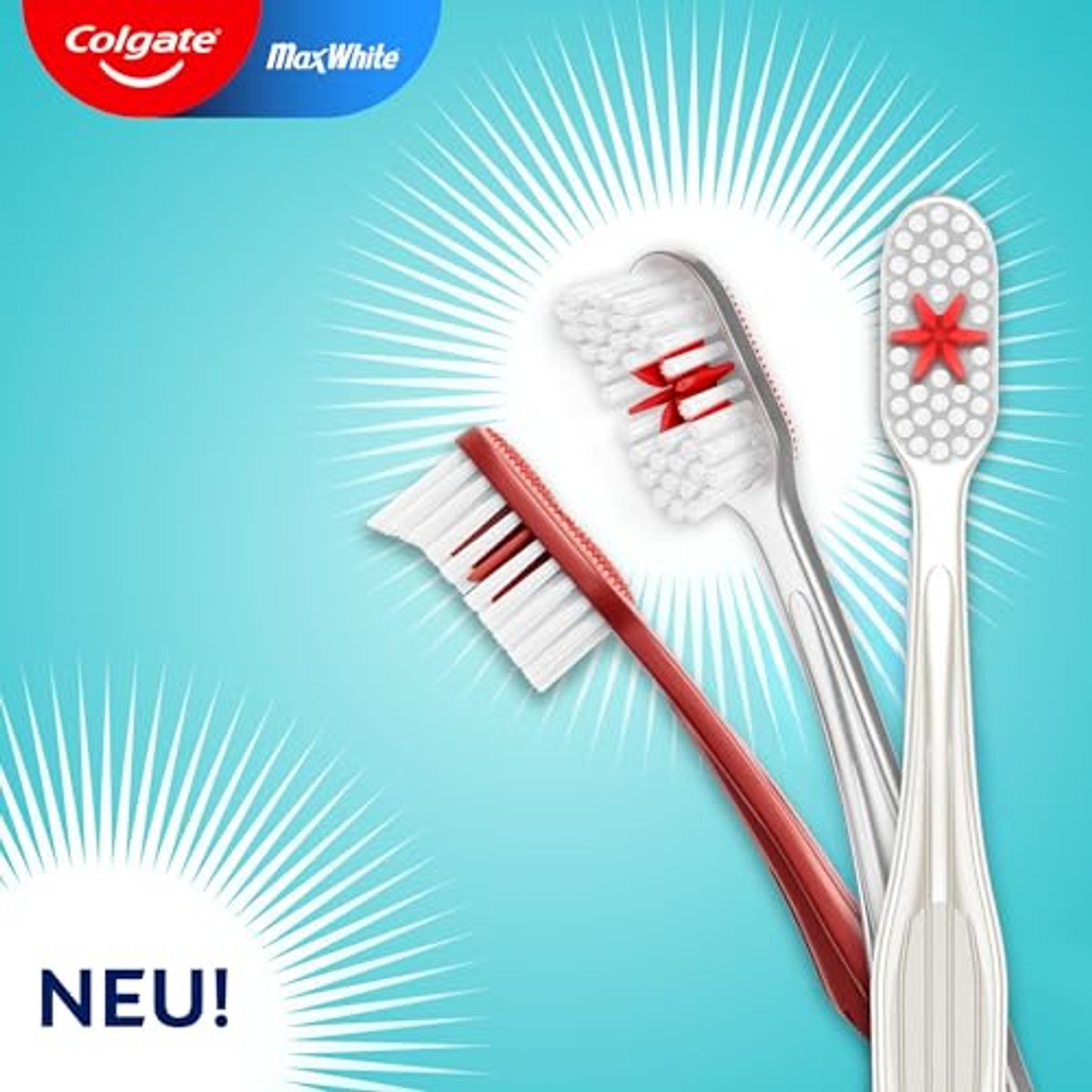 Colgate Max White Tandenborstel Medium 2 stuks – Colgate