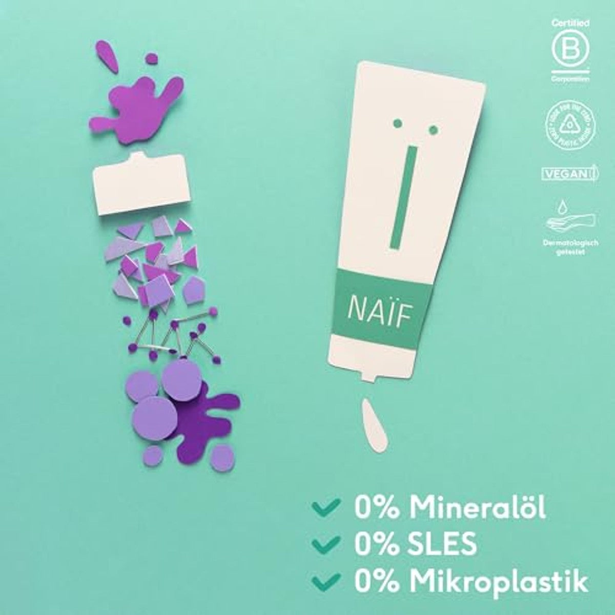 Naïf 2-in-1 kindershampoo & spoeling 200 ml – Naïf