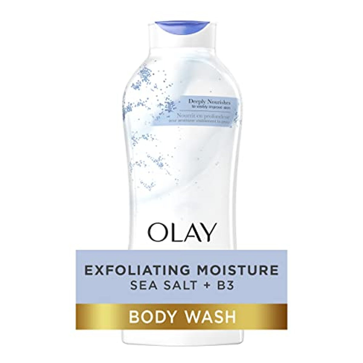 Olay Daily exfoliating with Sea Salts Body Wash, 22 oz, (4 Count) – Olay