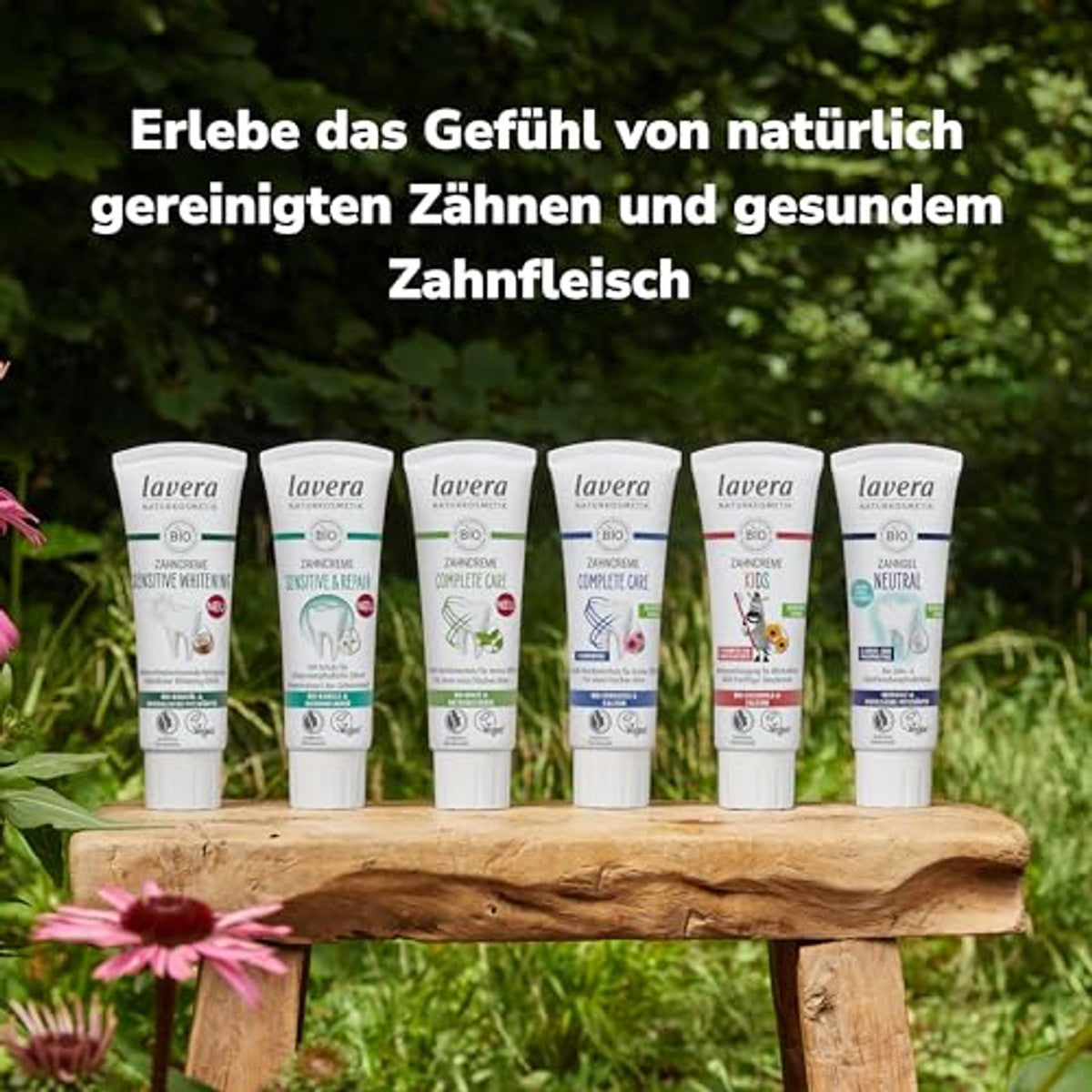 lavera Sensitive & Repair Tandpasta voor gevoelige tanden 3 x 75 ml - Voordeelverpakking
