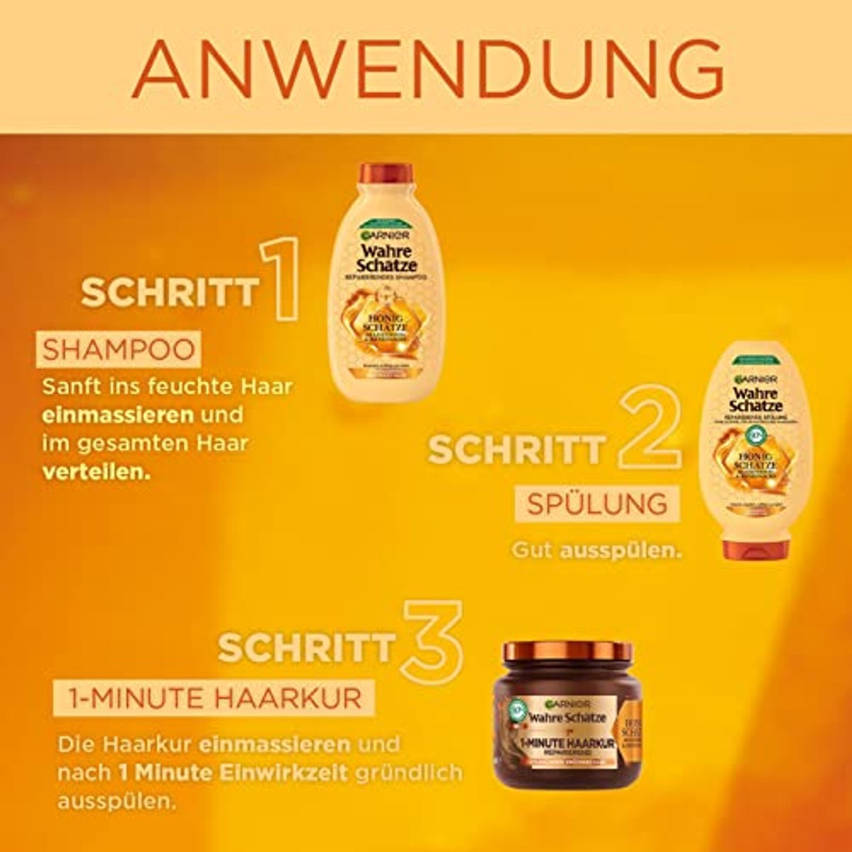 Garnier Ware Schatten Reparerende shampoo honing 3 x 250 ml – Garnier