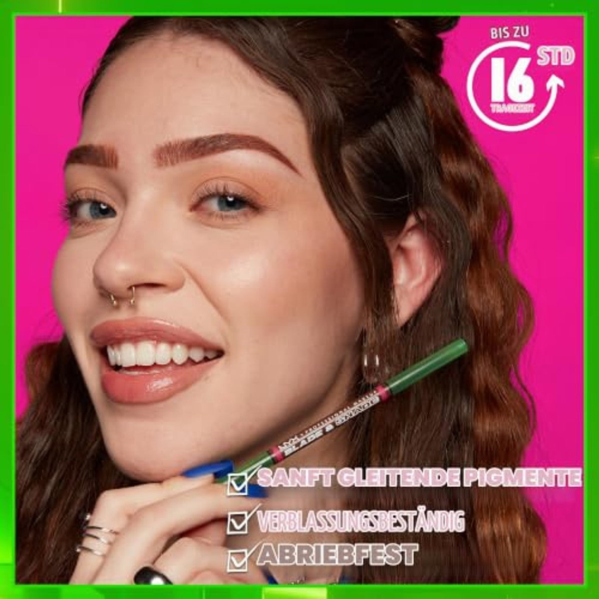 NYX Professional Makeup Wenkbrauwstift, met dubbelzijdige punt voor het definiëren van de wenkbrauwen, tot 16 uur veegvast en kleurecht, veganistische formule, Blade & Shade Nano, kleur: Cool Ash – NYX PROFESSIONAL MAKEUP