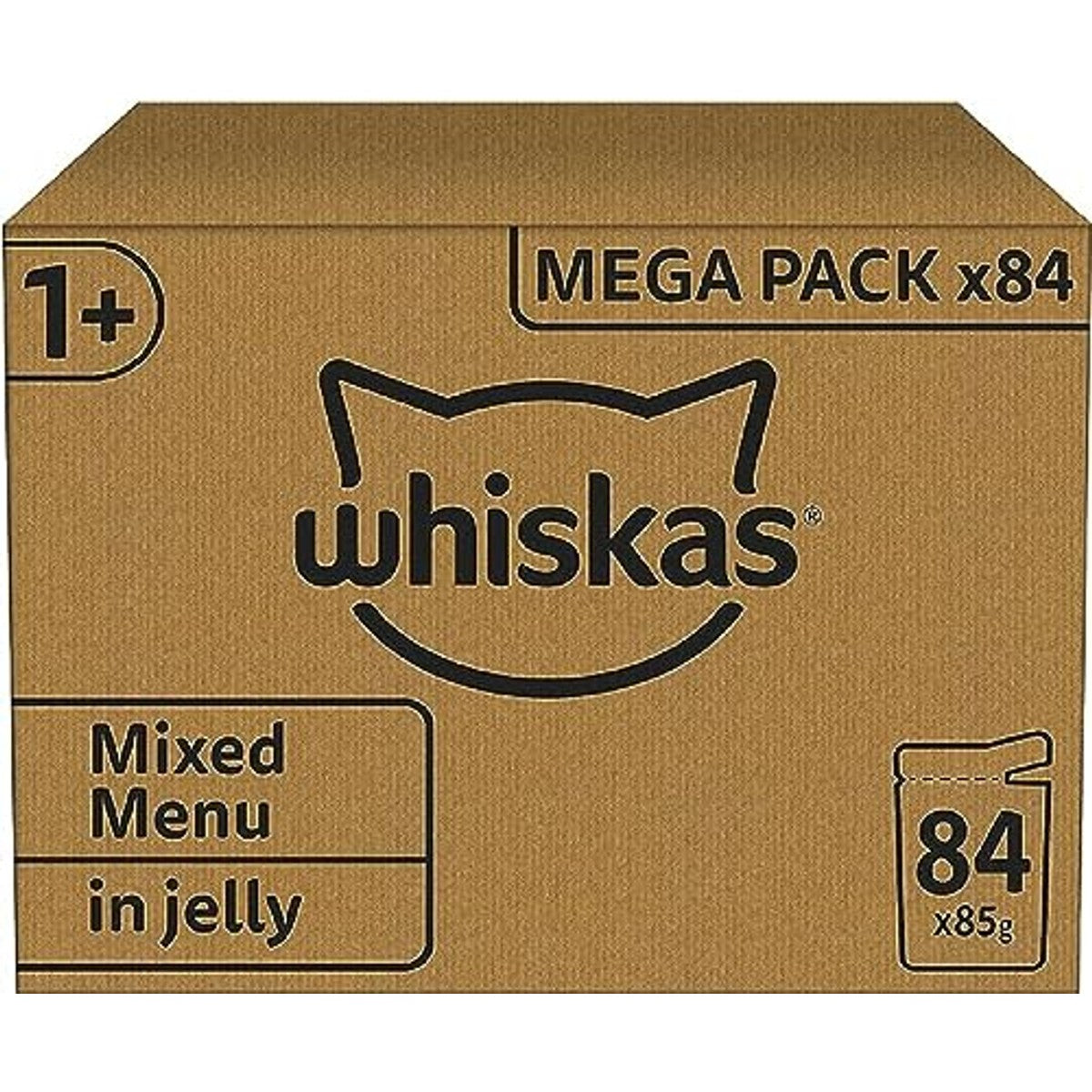 Whiskas Junior natvoer kattenvoer gevogelte in gelei 84 x 85 g - 3-pack