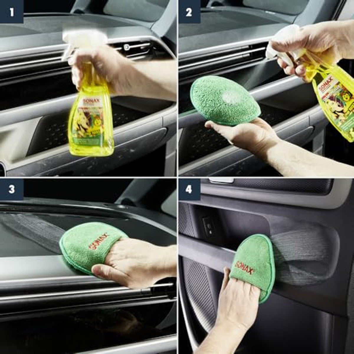 SONAX Cockpitverzorging mat effect Lemon Rocks 6 x 500 ml - Voordeelverpakking