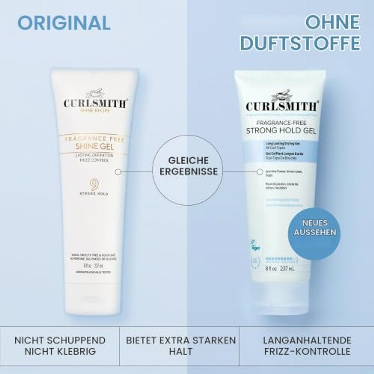 Curlsmith Geurvrije Strong Hold Gel - 6-pack