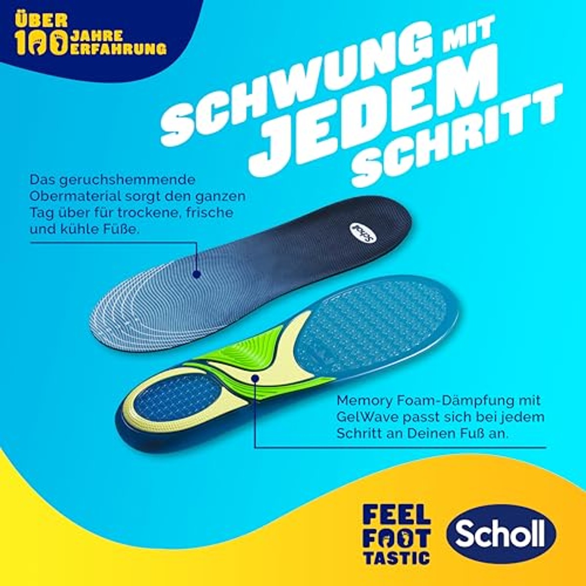 Dr. Scholl's GelActiv Sport-inlegzolen mannen maat 40-46,5 - 6-pack
