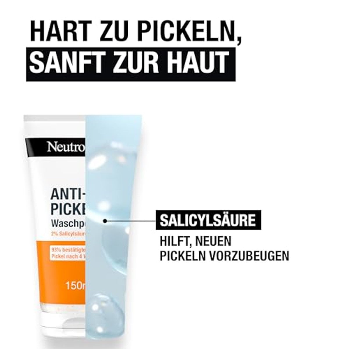 Neutrogena Visibly Clear Gezichtspeeling anti-puistjes 3 x 150 ml - Voordeelverpakking