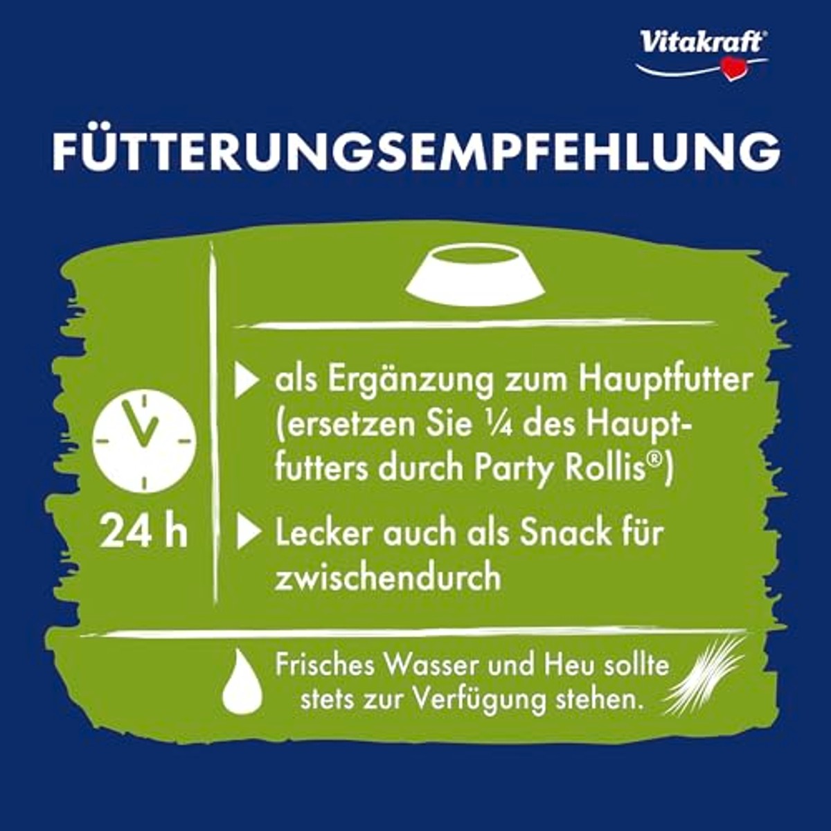 Vitakraft Rollis, knapperringen voor knaagdieren, calciumarm, met luzerne, als aanvulling op het hoofdvoer of als snack tussendoor, zonder toevoeging van suiker en granen (7 x 500 g) – Vitakraft