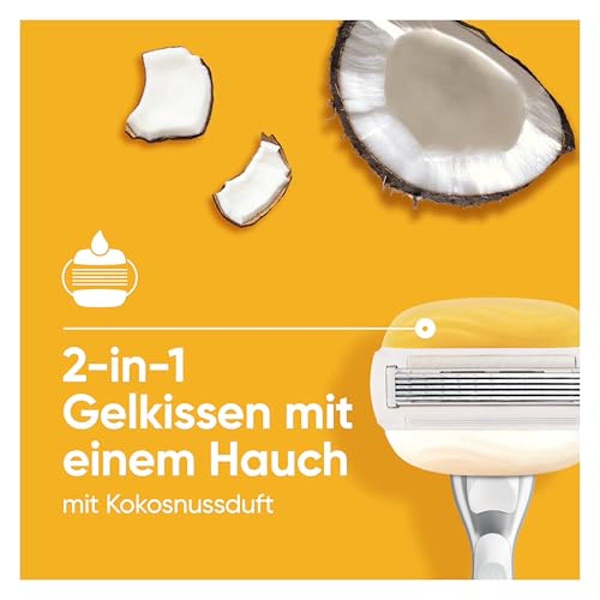 Gillette Venus Pro ComfortGlide kokosgeur reservemesjes 6 x 10 stuks - Voordeelverpakking