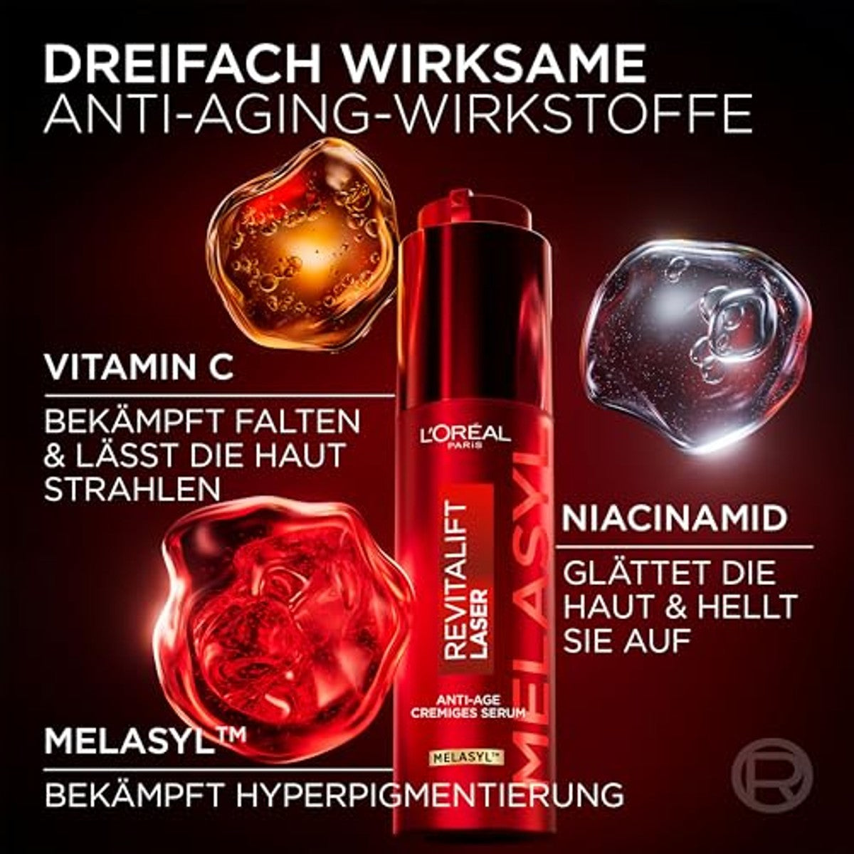 L'Oréal Paris Revitalift Laser Crème Serum 6 x 50 ml - Voordeelverpakking